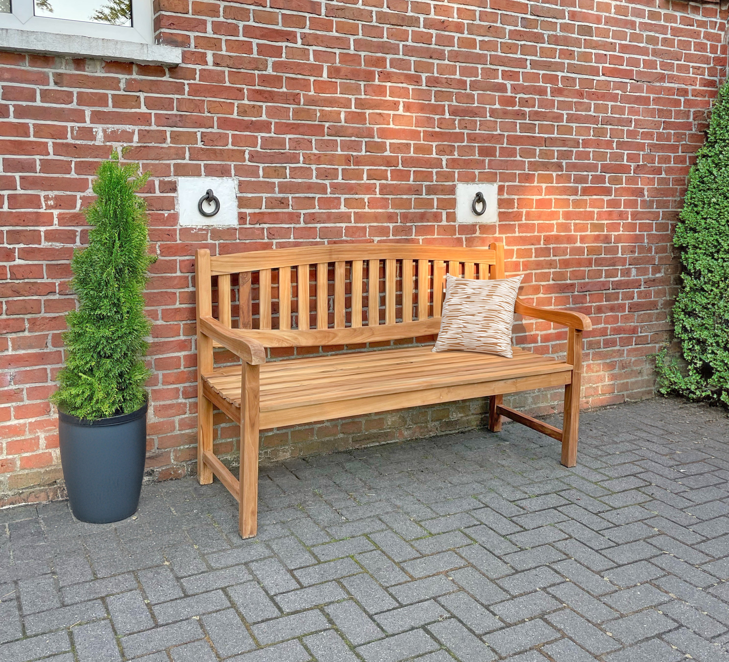 Gartenbank Sitzbank Holzbank robust pflegeleicht Outdoor von Garden Pleasure