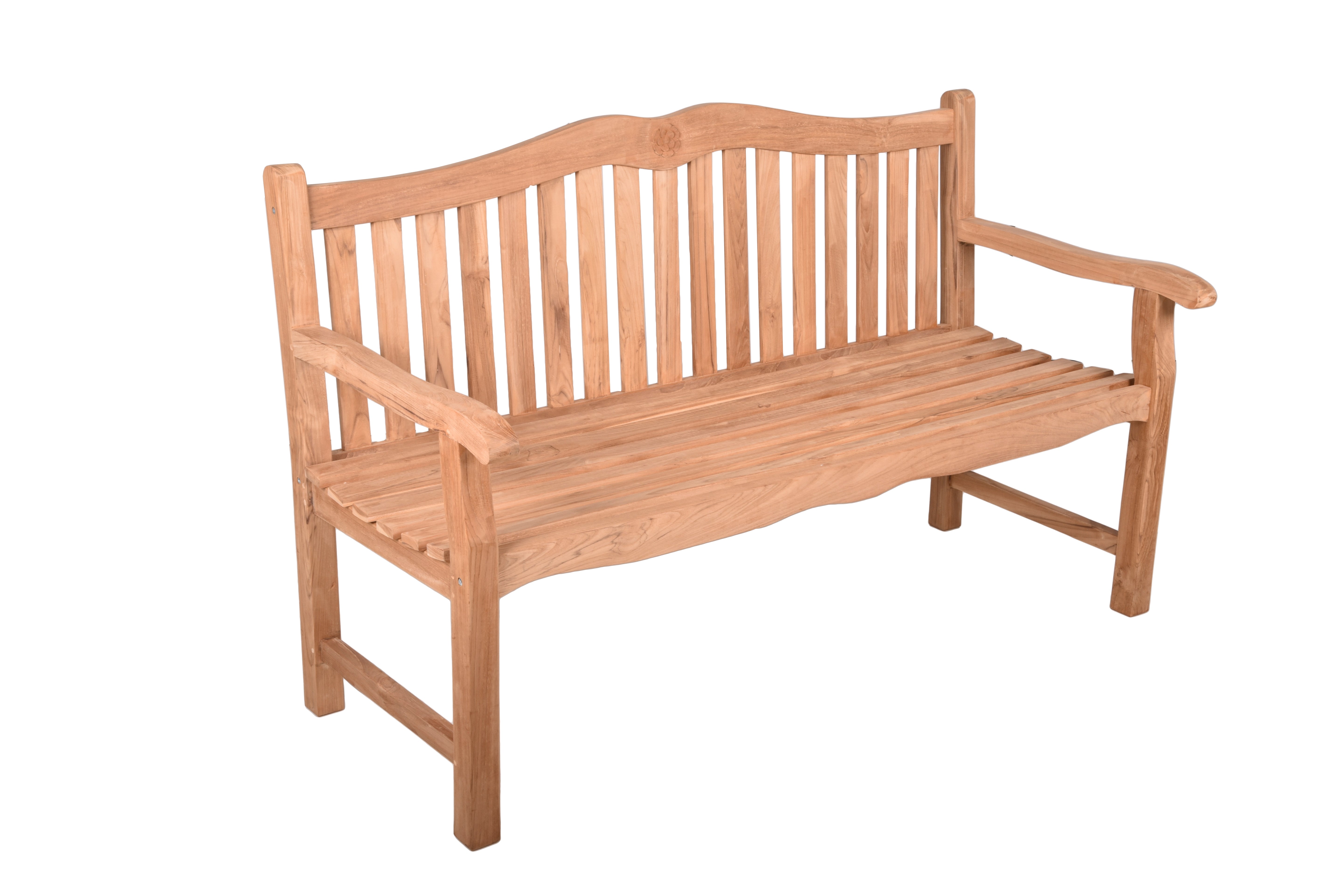 Bank Sitzbank ROMANG Gartenbank Teakholz 3-Sitzer von Garden Pleasure