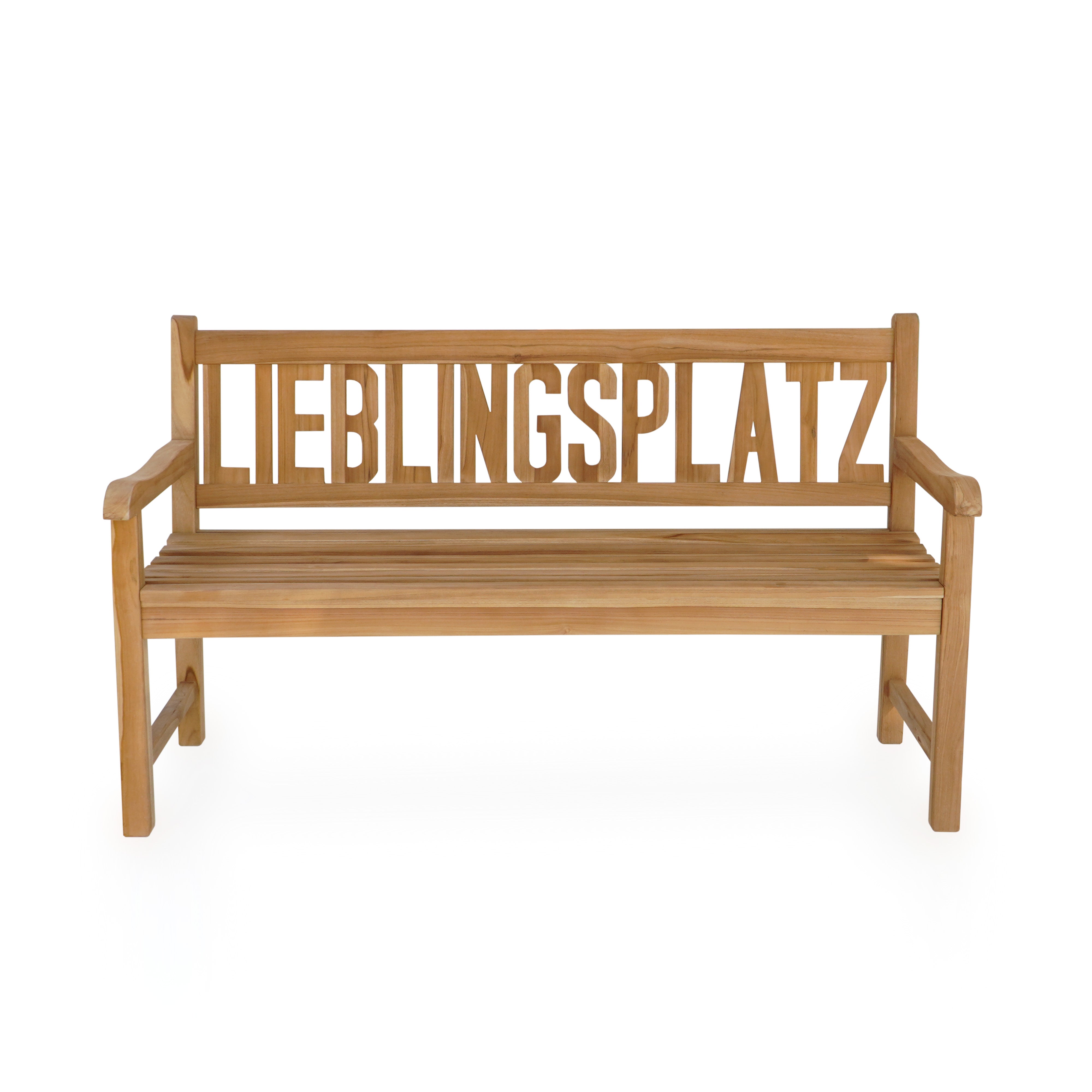 Bank Sitzbank LIEBLINGSPLATZ Gartenbank Teakholz 3-Sitzer von Garden Pleasure