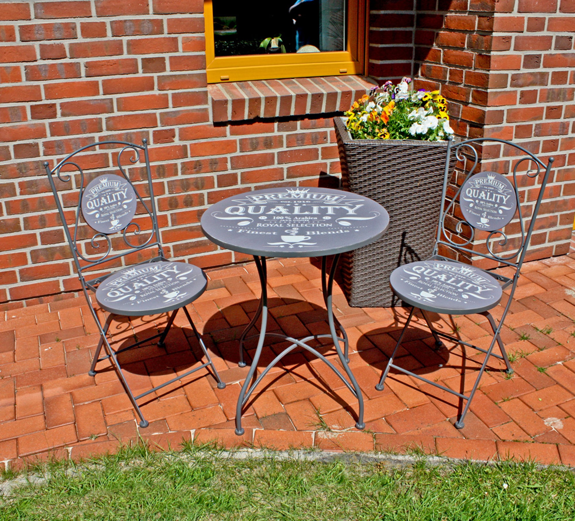 Bistroset Loungeset ROYAL Gartenlounge Outdoor-Set robust pflegeleicht O Outdoor von Garden Pleasure