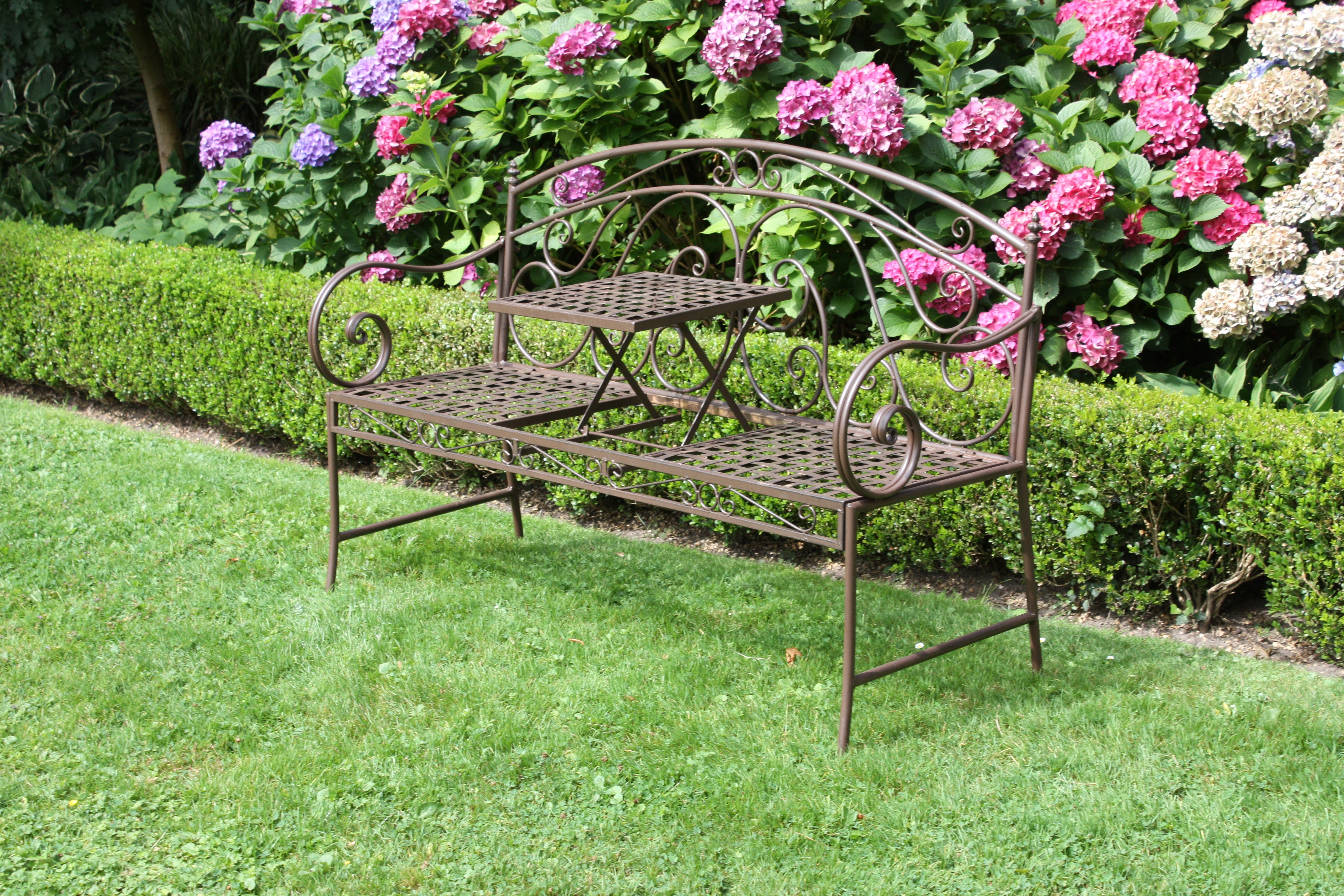 Gartenbank Sitzbank SAKET Holzbank robust pflegeleicht Outdoor von Garden Pleasure