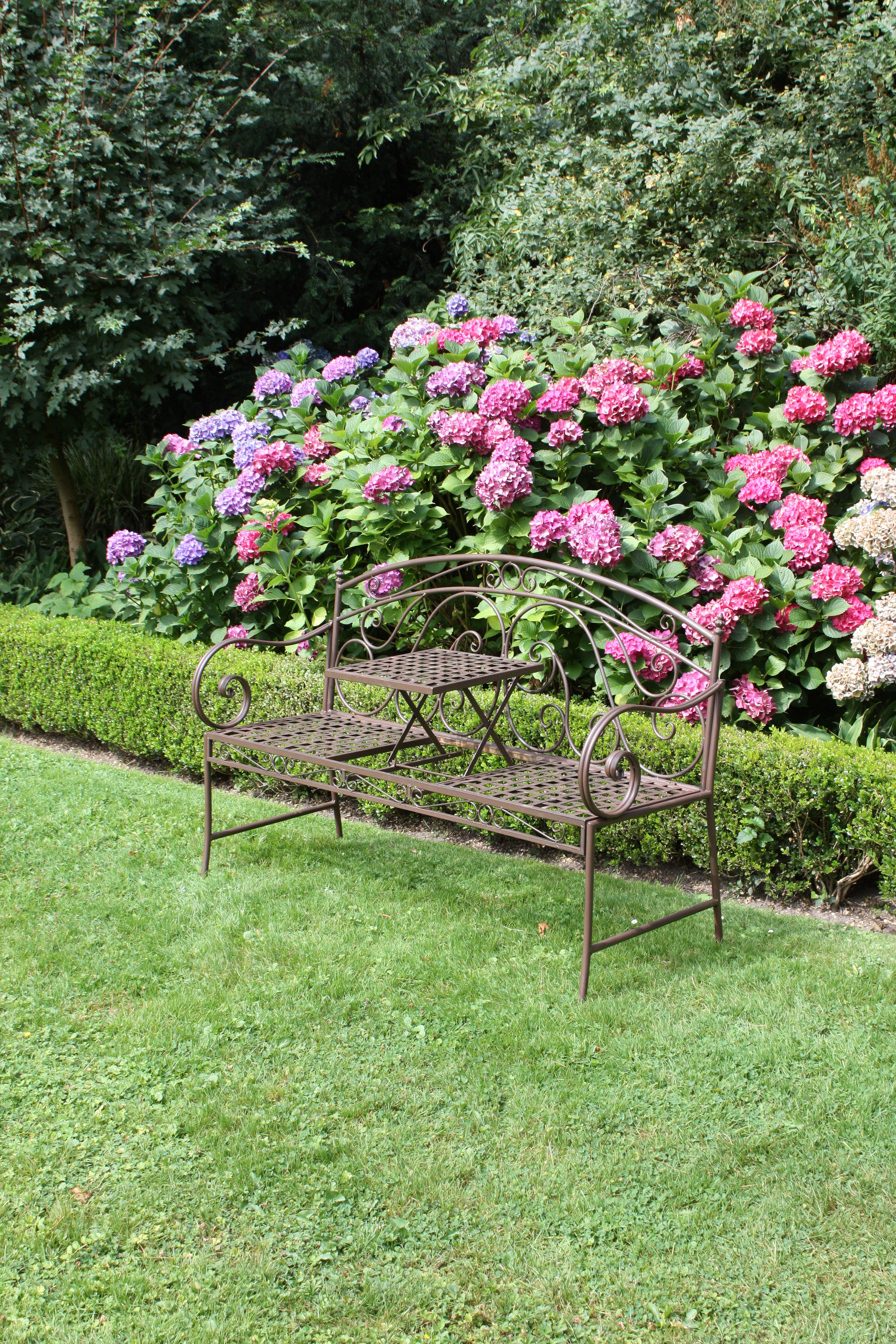 Gartenbank Sitzbank SAKET Holzbank robust pflegeleicht Outdoor von Garden Pleasure