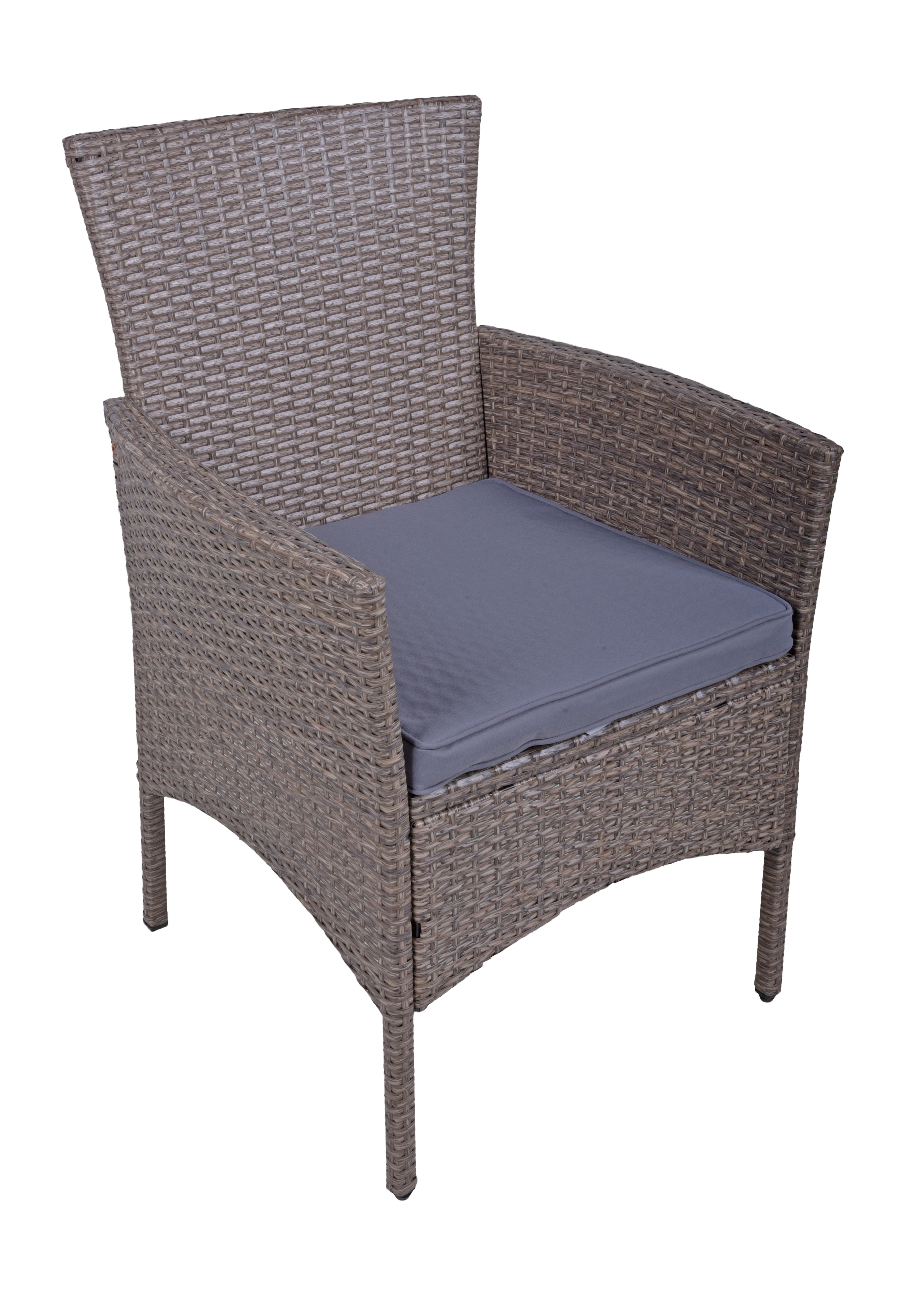 Sitzgruppe Balkonset DAKOTA 3-teilig Tisch 2 Sessel Polyrattan braun von Garden Pleasure