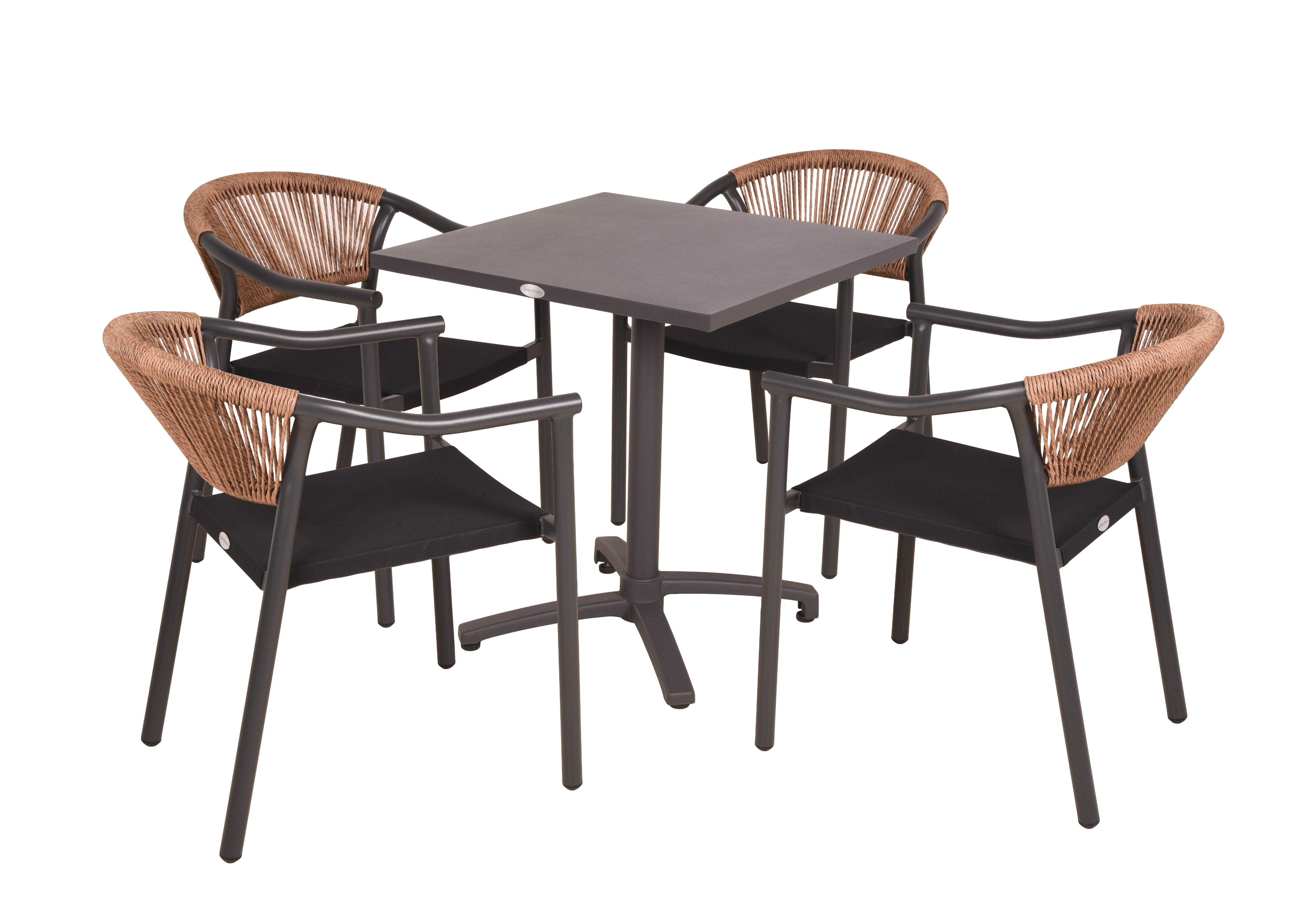 Stapelstuhl Bistrostuhl NOVARA Gartenstuhl Polyrattan von Garden Pleasure