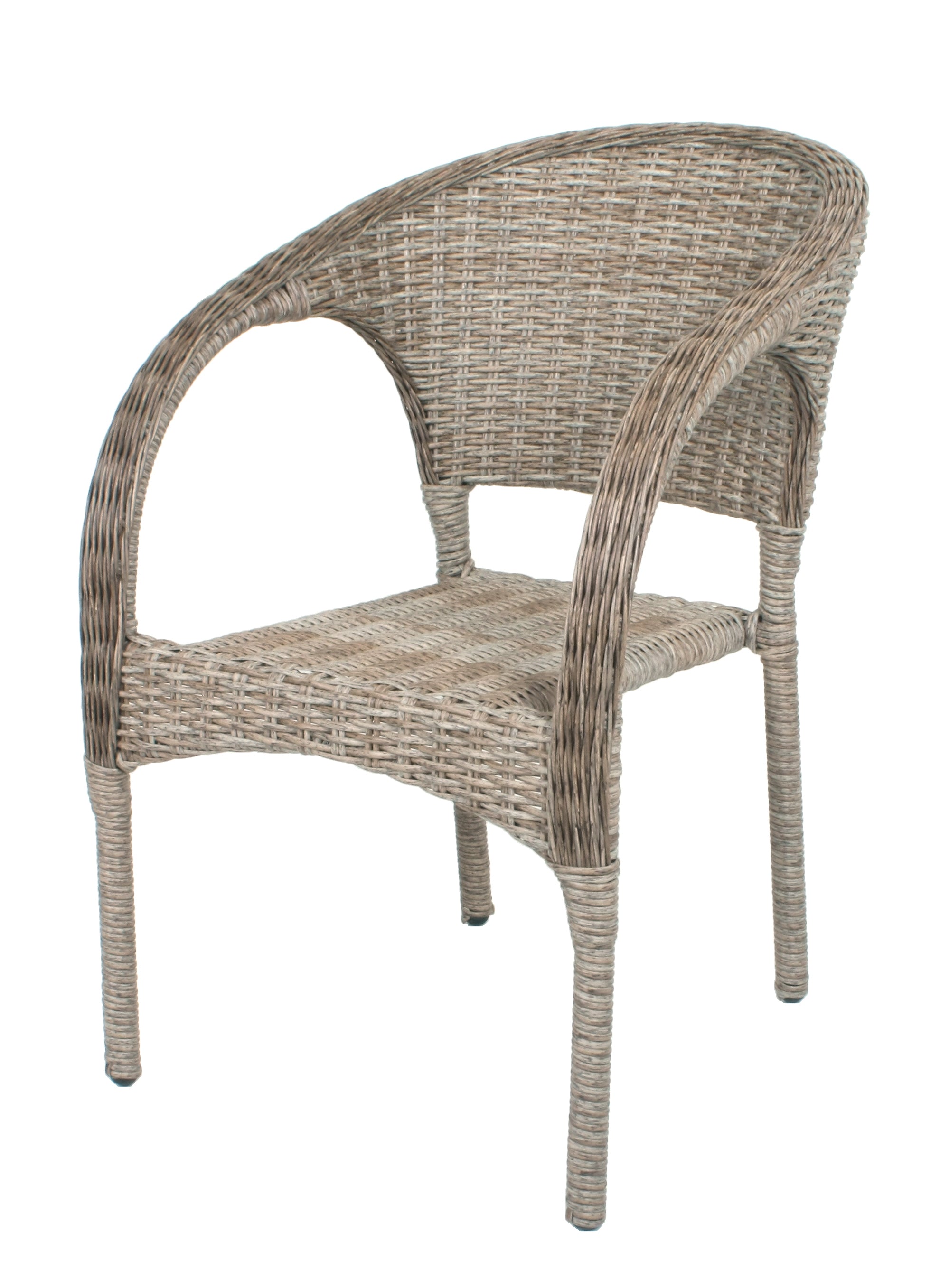 Gartenstuhl Stapelstuhl BASTIA 2er Set Polyrattan Ingwerbraun von Garden Pleasure