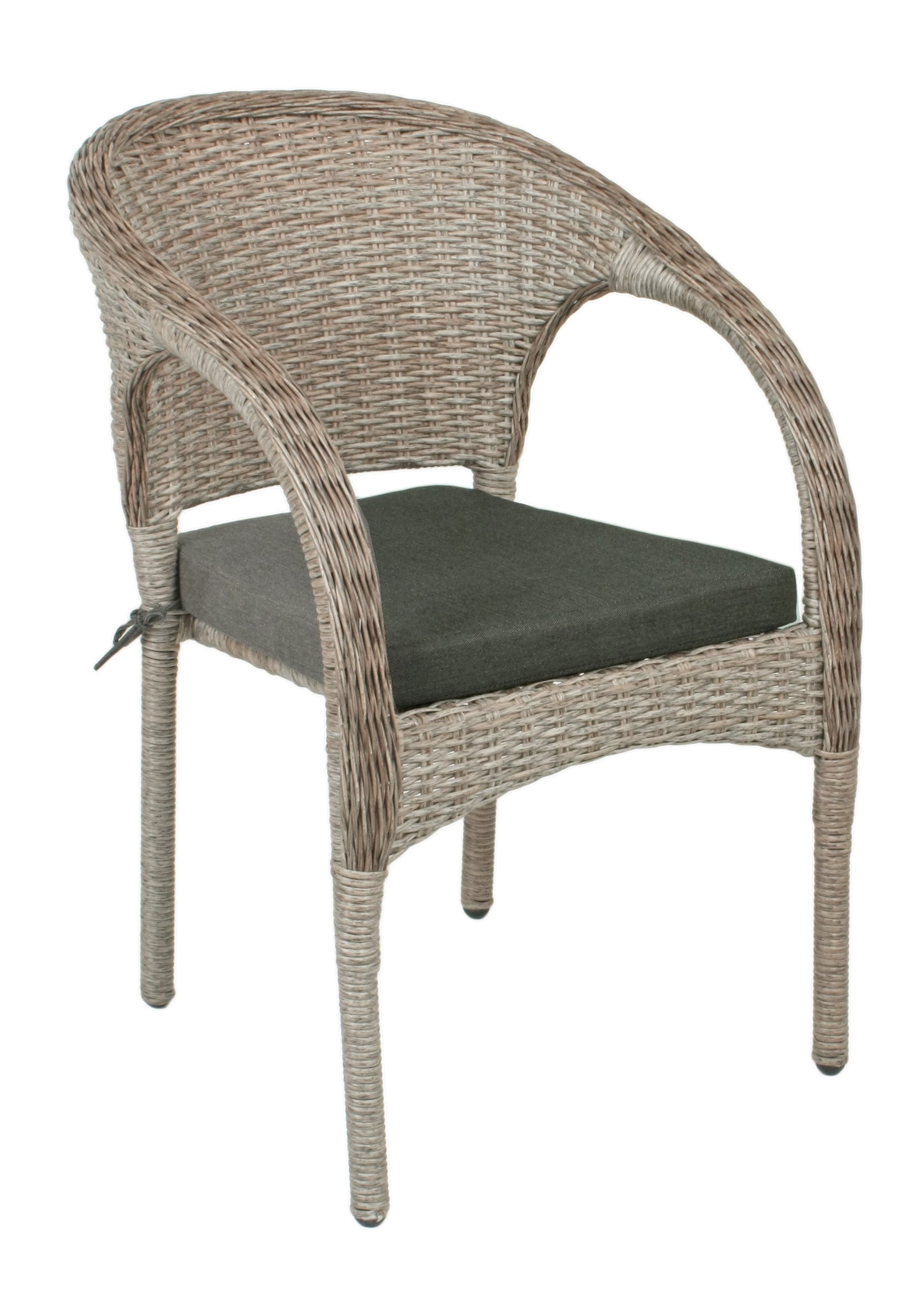 Gartenstuhl Stapelstuhl BASTIA 2er Set Polyrattan Ingwerbraun von Garden Pleasure