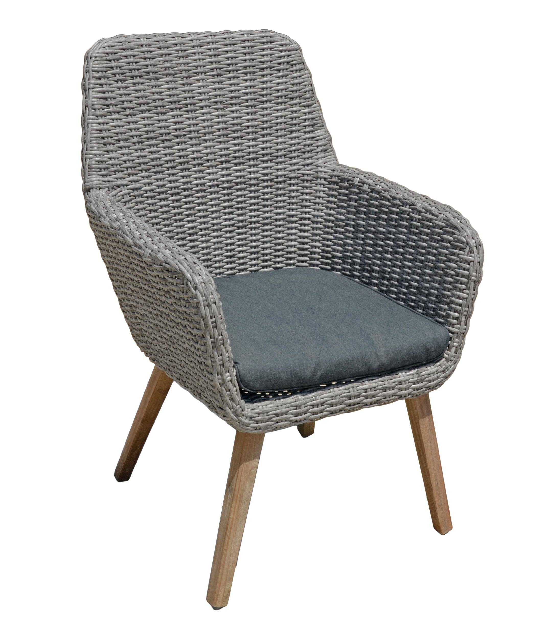 Gartensessel Loungesessel RAPALLO 2er Set Polyrattan Holz von Garden Pleasure