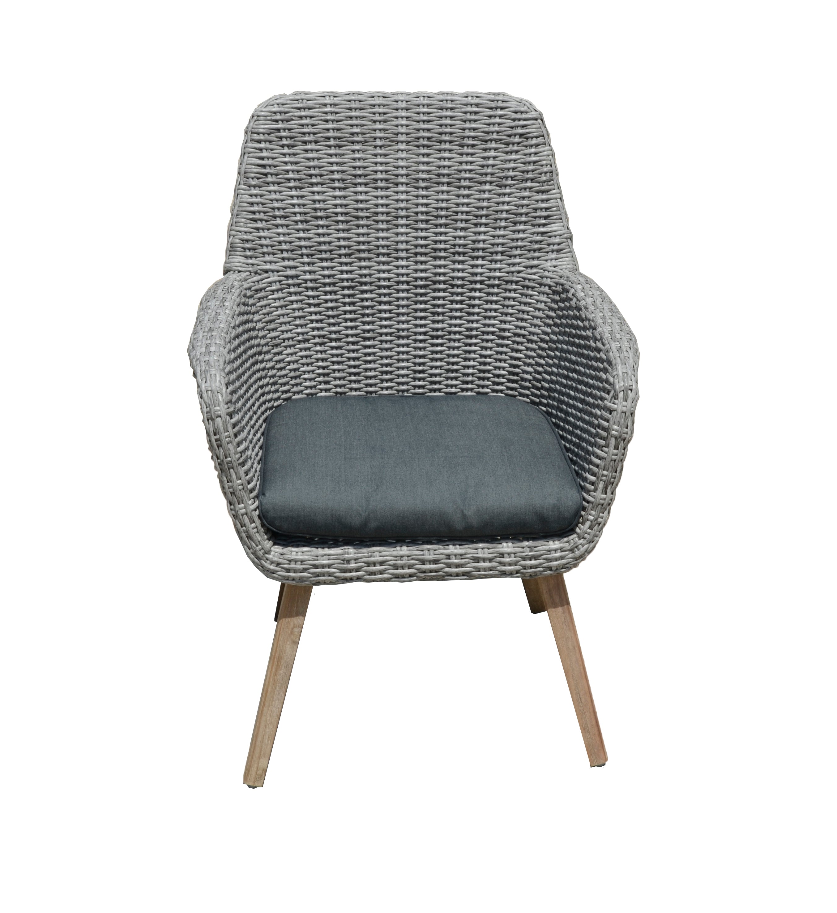 Gartensessel Loungesessel RAPALLO 2er Set Polyrattan Holz von Garden Pleasure