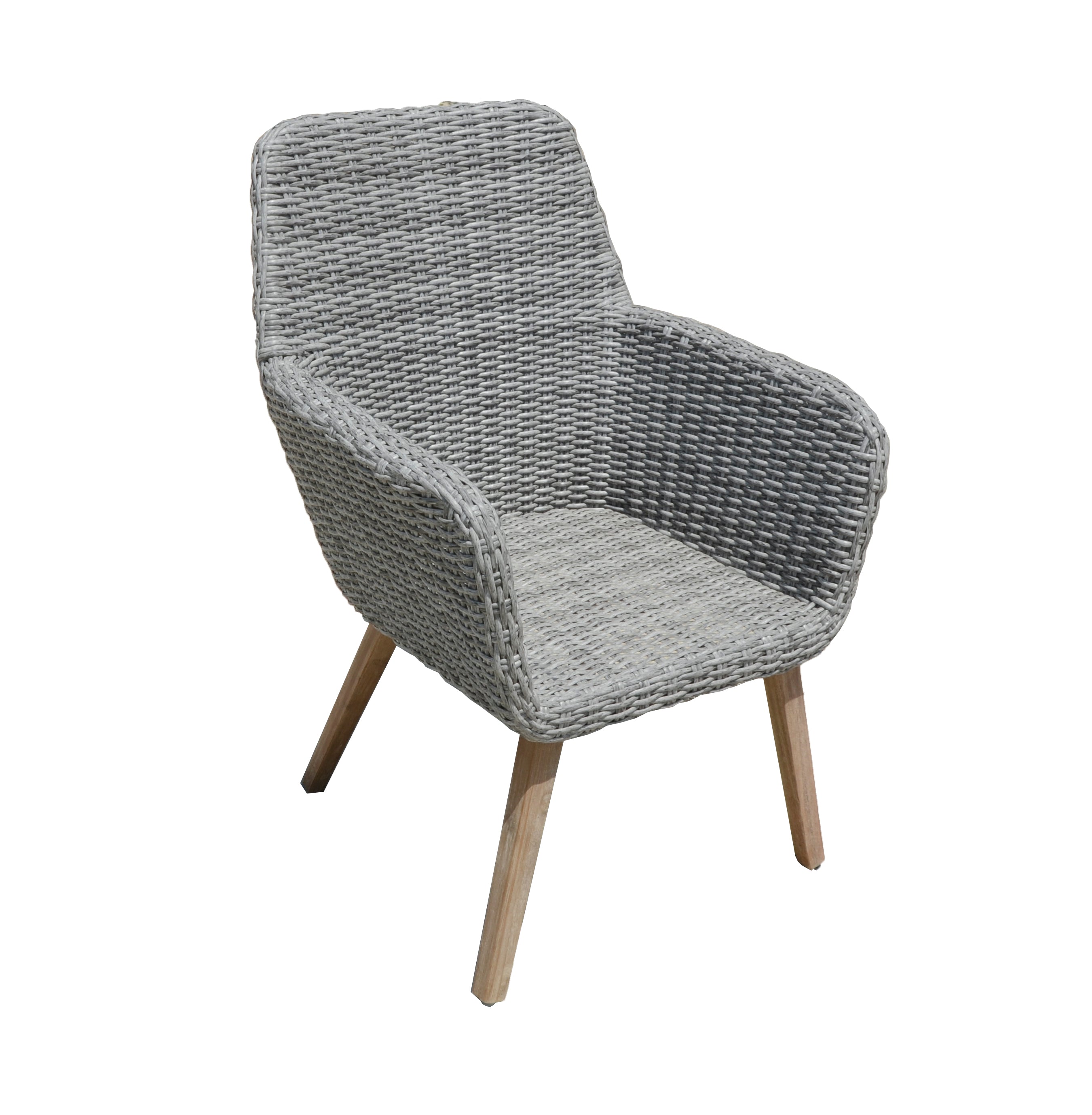 Gartensessel Loungesessel RAPALLO 2er Set Polyrattan Holz von Garden Pleasure