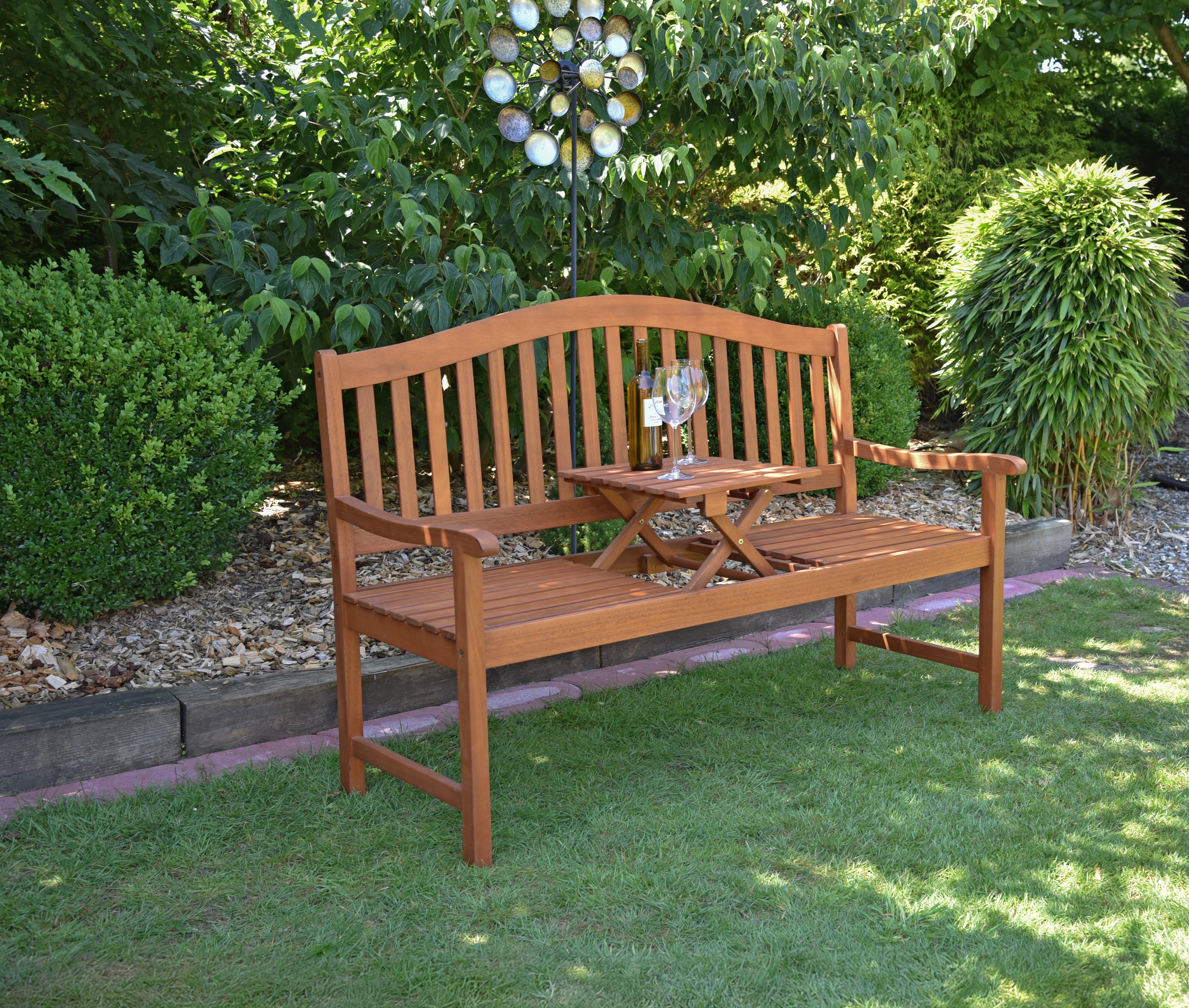 Gartenbank Sitzbank FSC Holzbank robust pflegeleicht Outdoor von Garden Pleasure