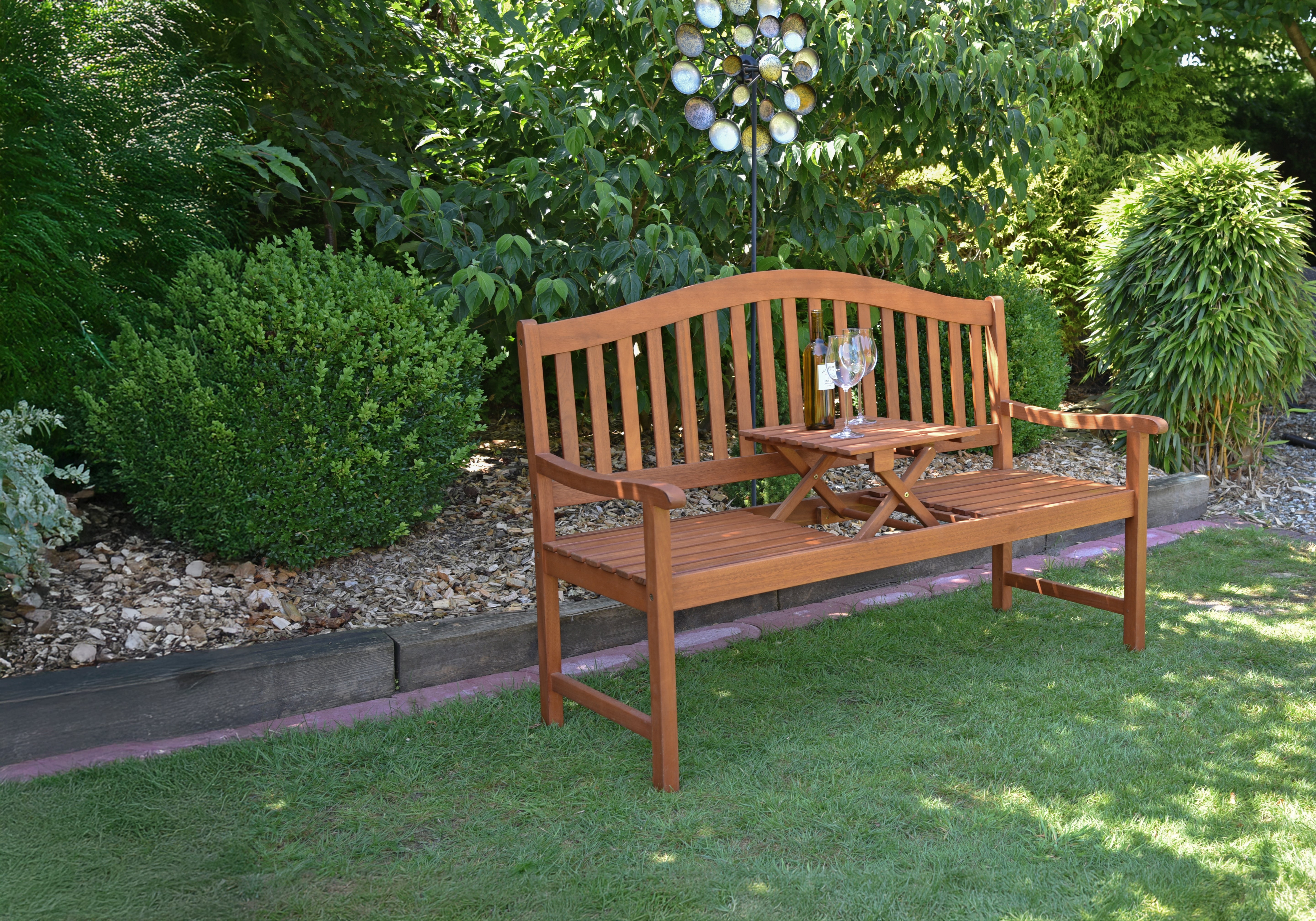 Gartenbank Sitzbank FSC Holzbank robust pflegeleicht Outdoor von Garden Pleasure