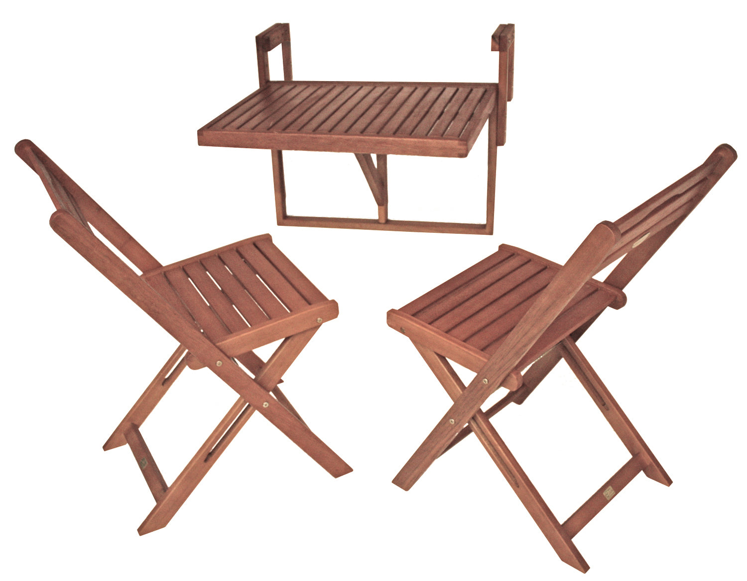 Balkon-Hängetisch-Set BERKELEY Balkonmöbel Klapptisch von Garden Pleasure