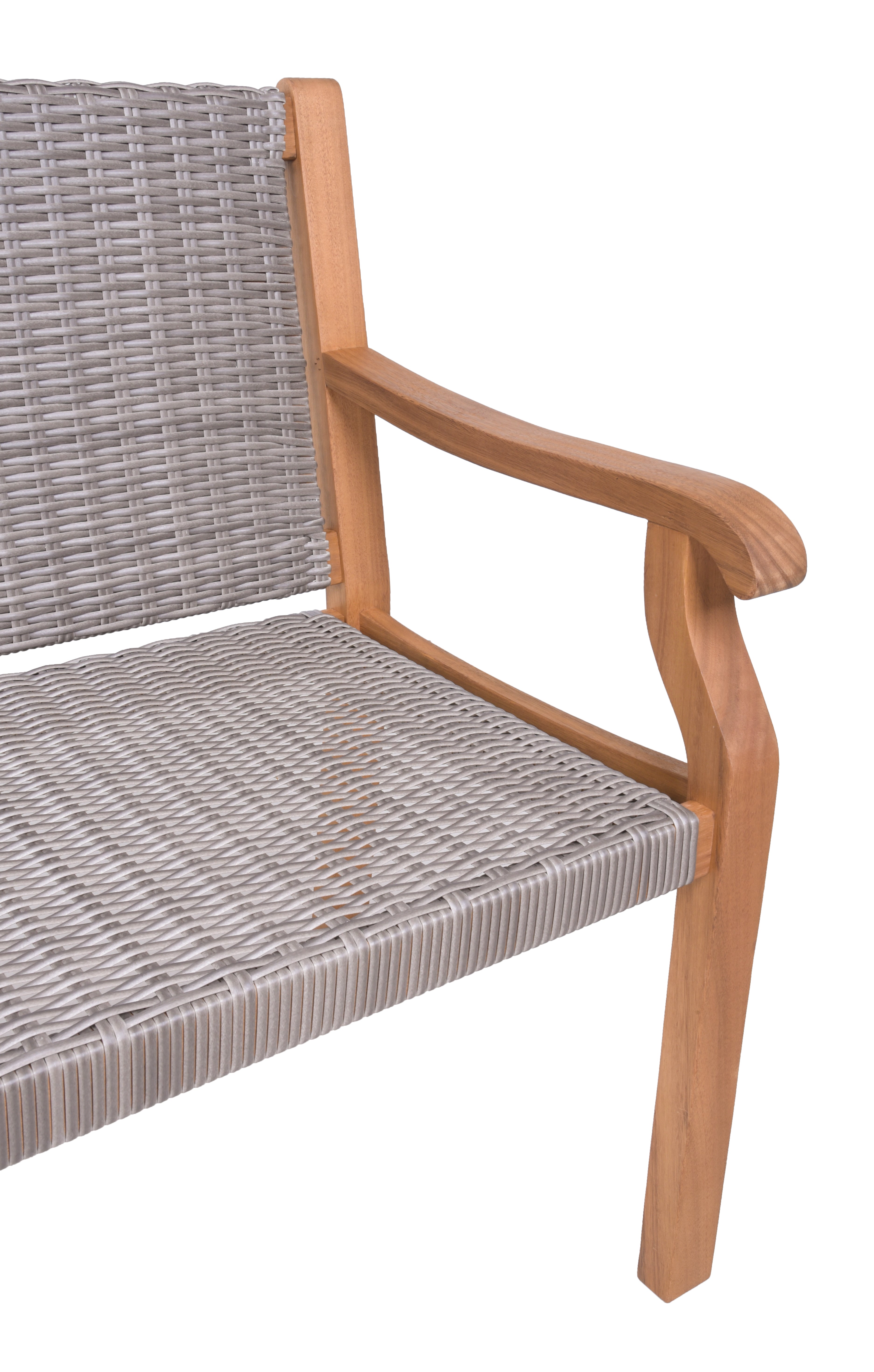 Bank Sitzbank ROSARIO Gartenbank Polyrattan Eukalyptus von Garden Pleasure