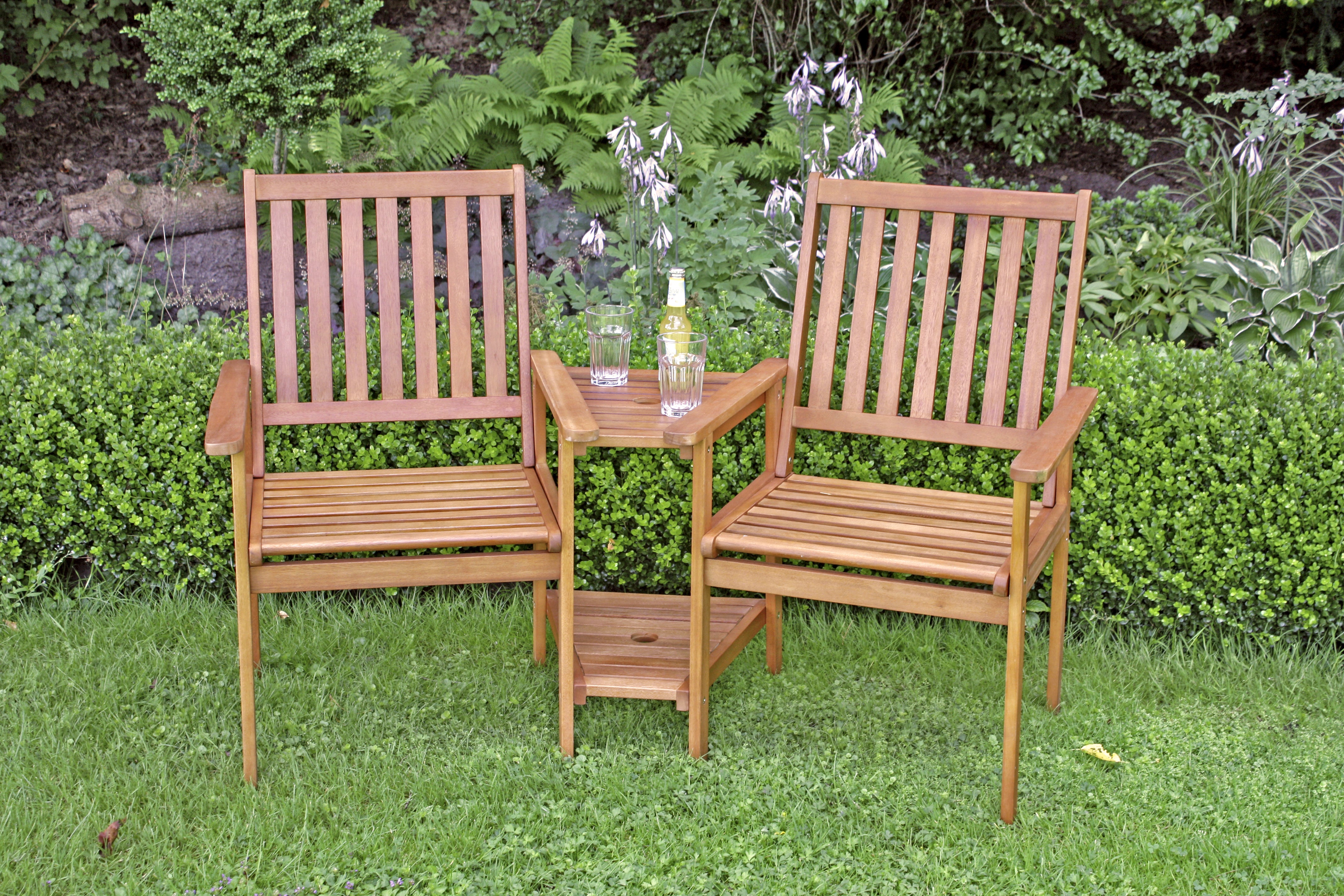 Doppelsessel Gartenmöbel EDISON Outdoormöbel Terrassenmöbel robust pfleg Outdoor von Garden Pleasure