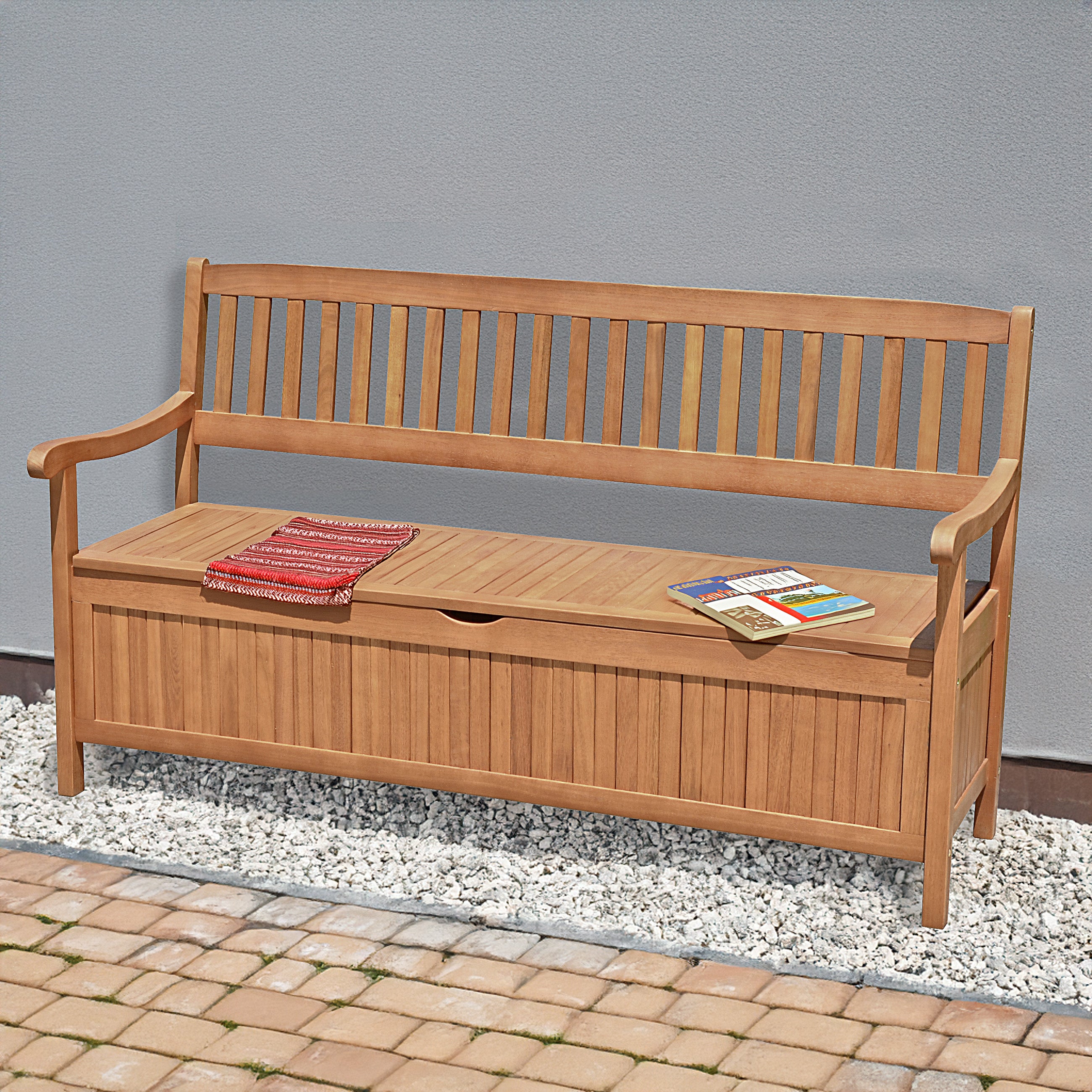 Gartenbank Sitzbank FSC Holzbank robust pflegeleicht Outdoor von Garden Pleasure