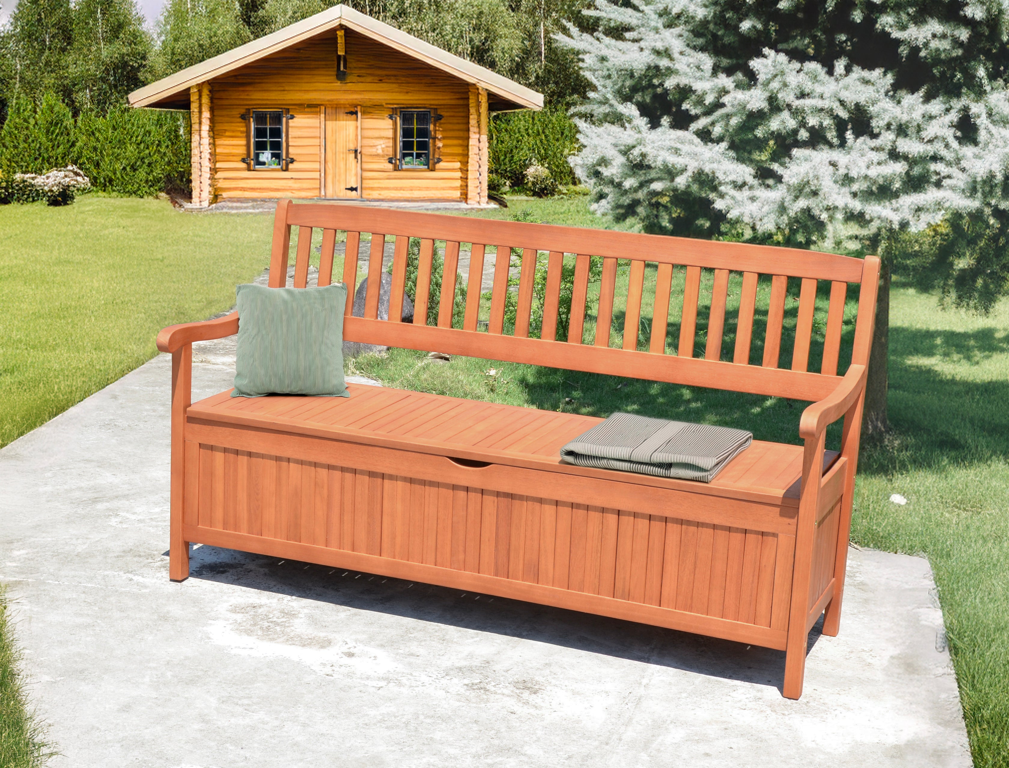 Gartenbank Sitzbank FSC Holzbank robust pflegeleicht Outdoor von Garden Pleasure