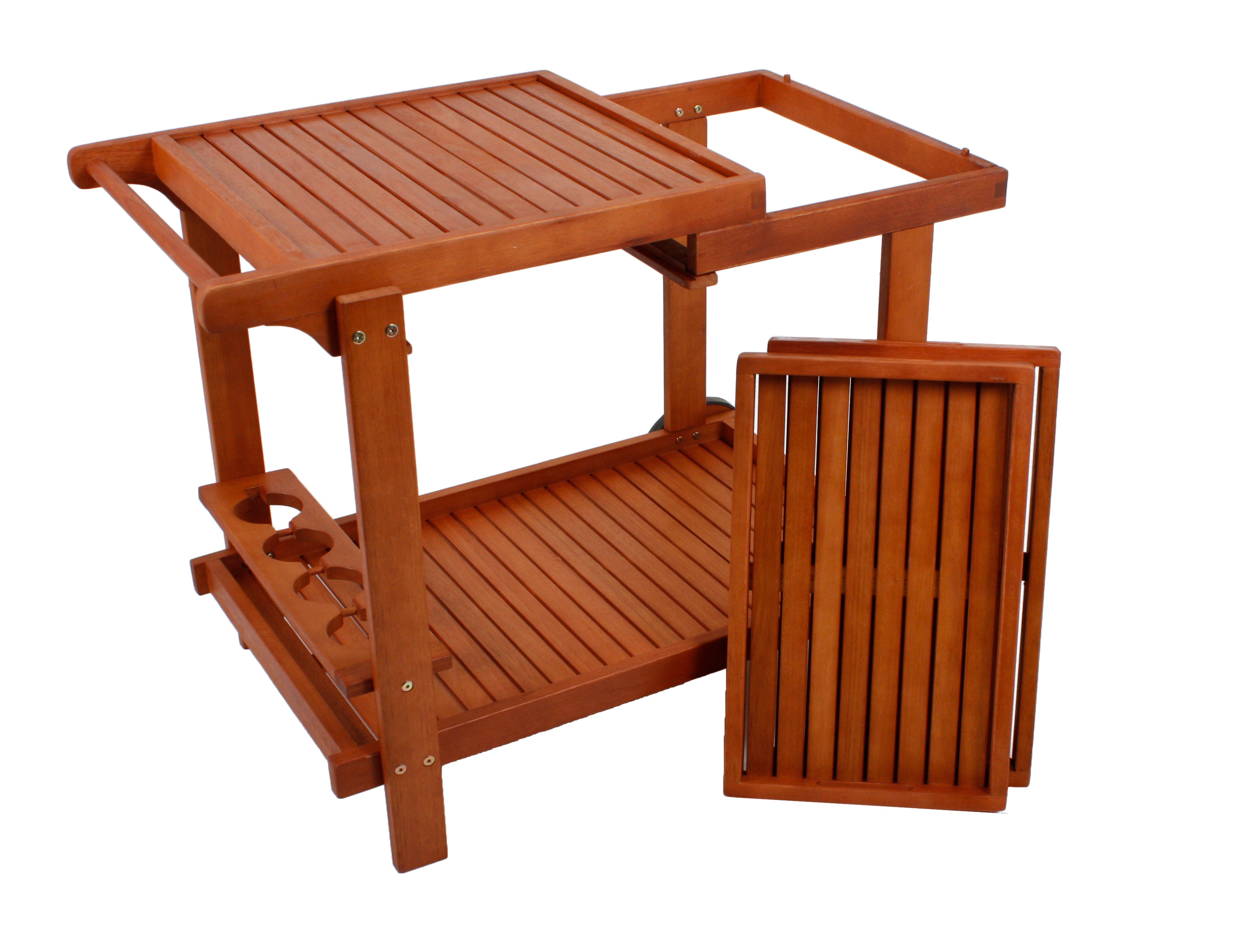 Servierwagen Gartenmöbel HAYWARD Outdoormöbel Terrassenmöbel robust pfle Outdoor von Garden Pleasure