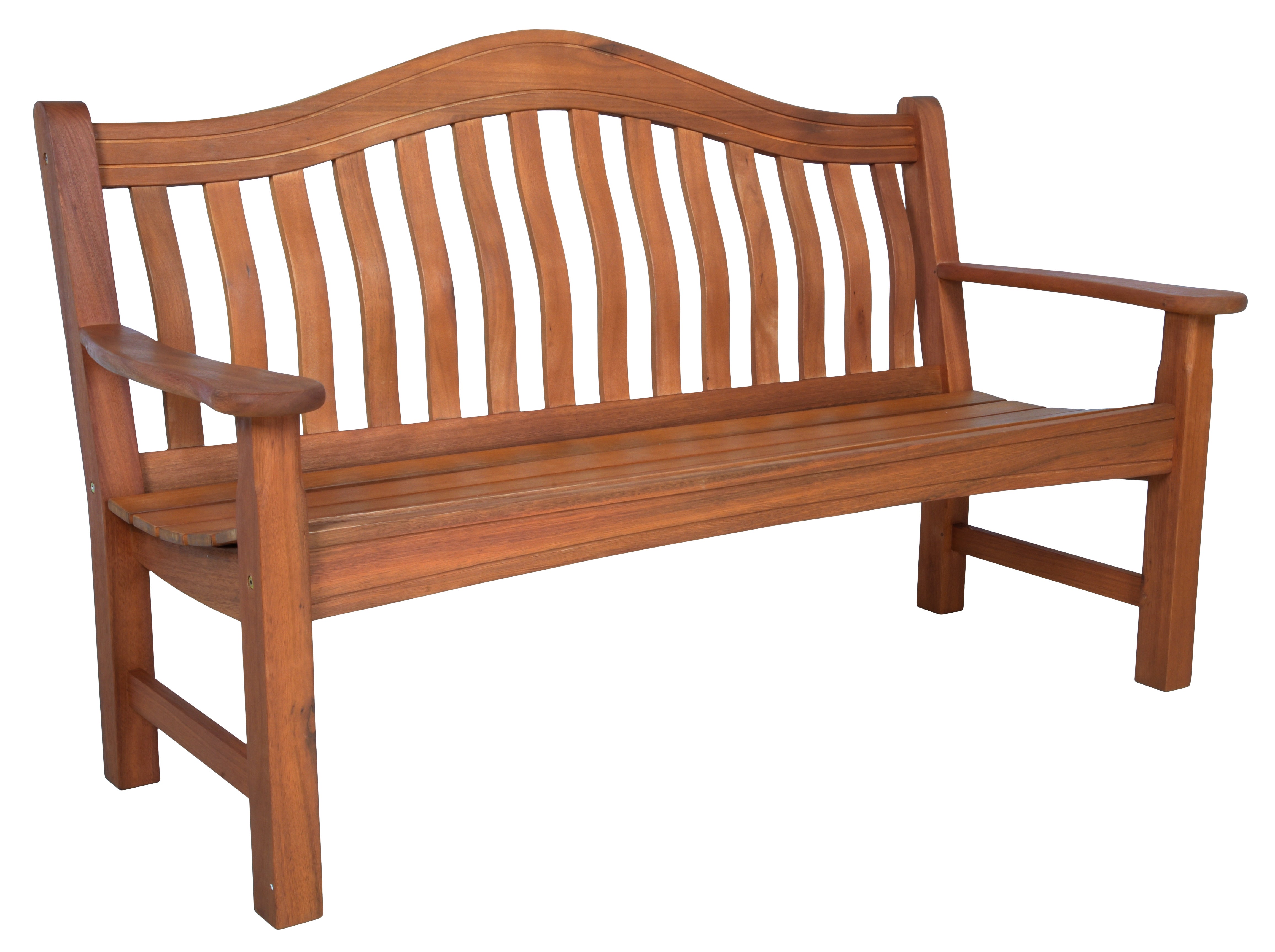 Bank Sitzbank KINGSTON Gartenbank Eukalyptusholz 3-Sitzer von Garden Pleasure