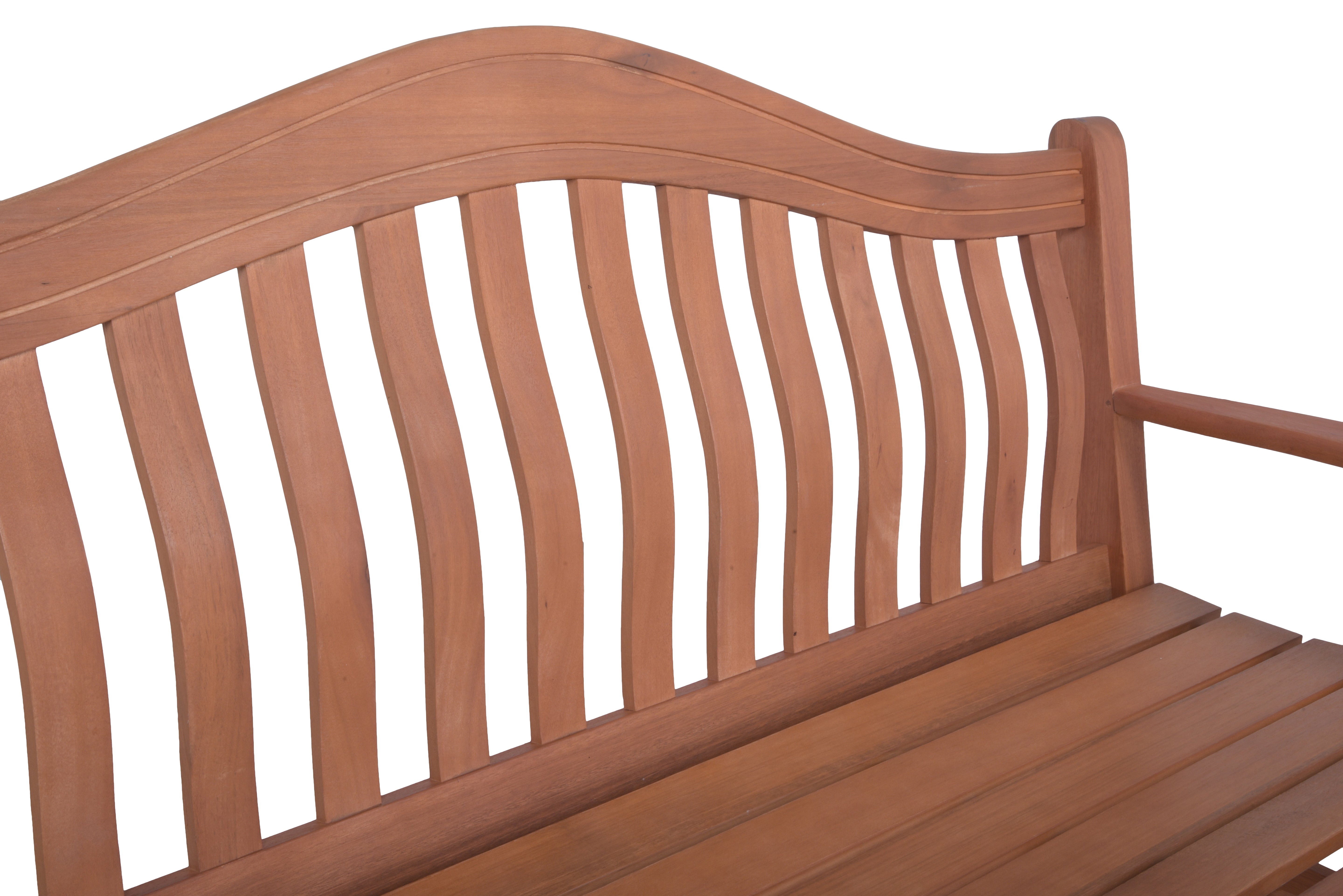 Bank Sitzbank KINGSTON Gartenbank Eukalyptusholz 3-Sitzer von Garden Pleasure