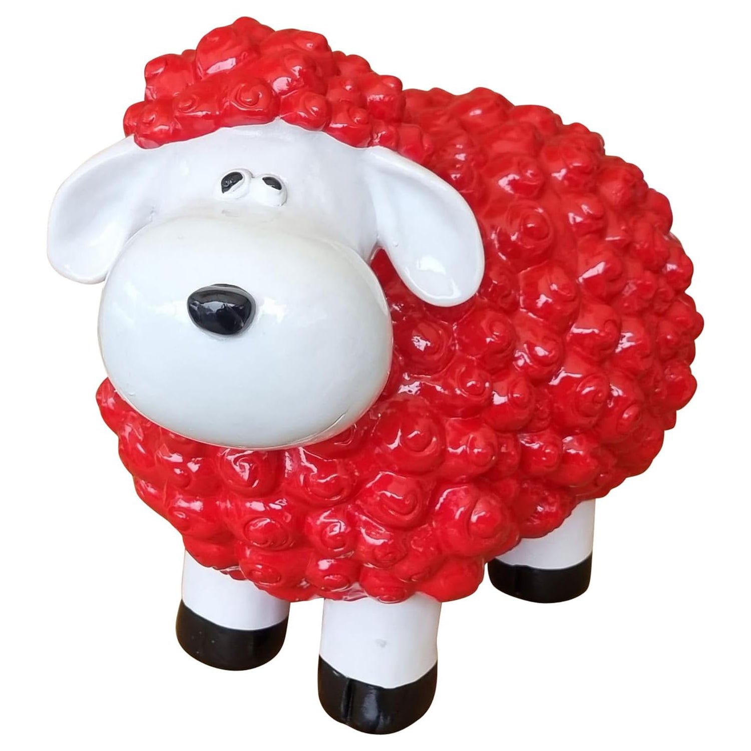 Deko Schaf Gartenfigur Schaf Bunte Schafe für den Garten 31cm