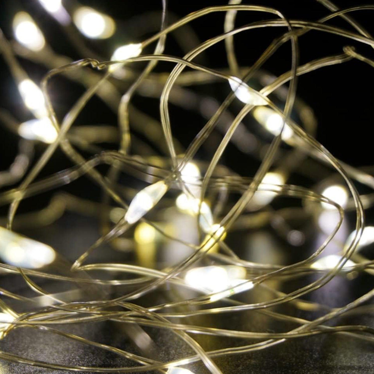 Micro LED Draht Lichterkette mit 30 LEDs und Batteriebetrieb Indoor