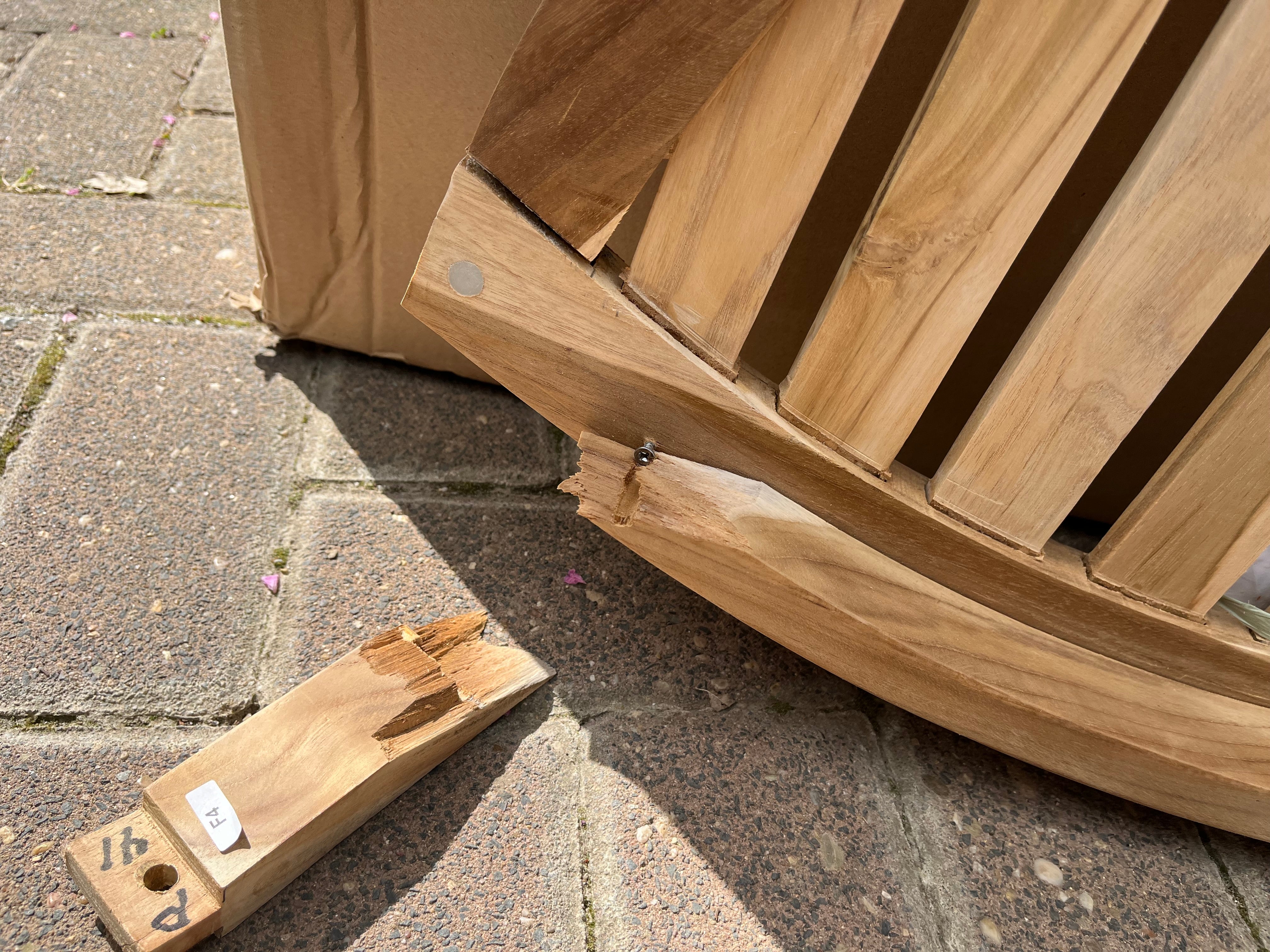 Gartenbank Sitzbank AMBON Holzbank robust pflegeleicht Outdoor von Garden Pleasure