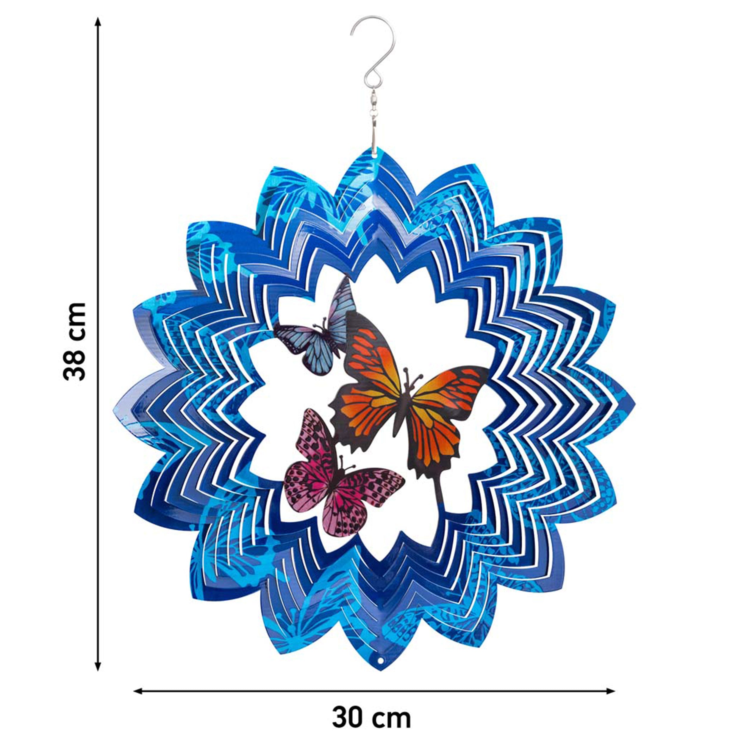 Kinetic Art 3D Butterflies Metall Windspiel hängend außergewöhnliche Windspiele Edelstahl