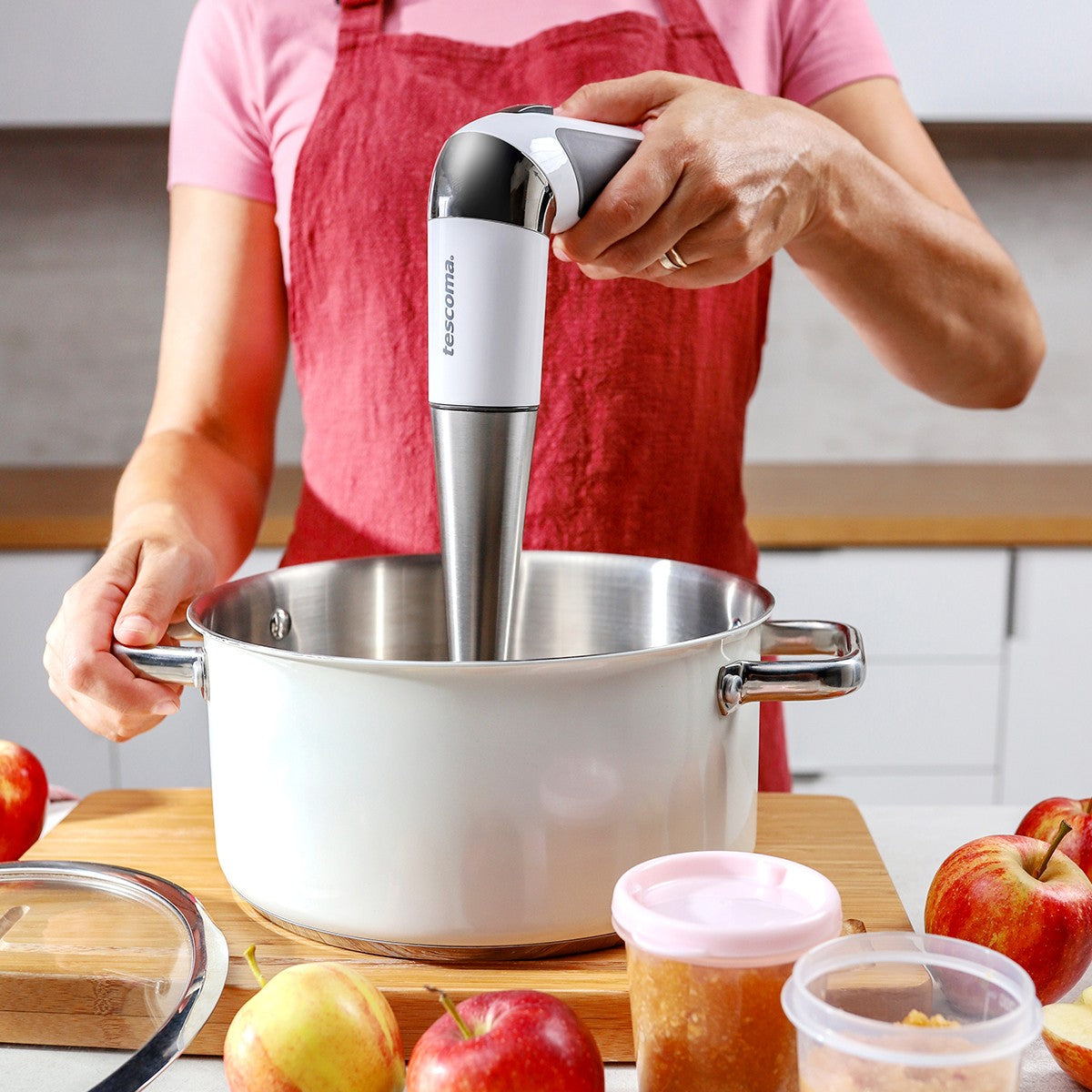 Akku-Stabmixer GrandCHEF mit Zubehörteilen von Tescoma – kabelloser Küchenmixer