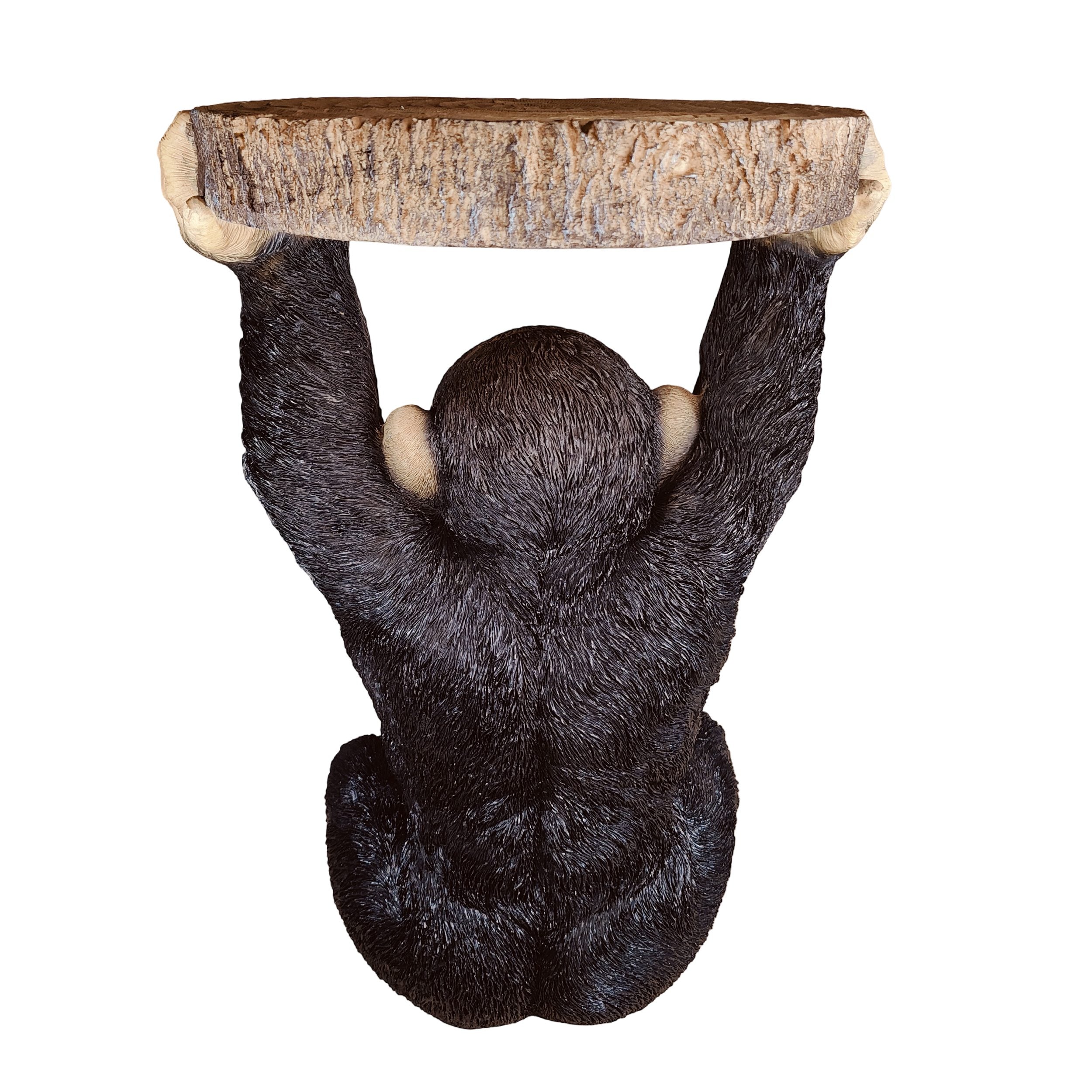 Beistelltisch Tiere Affe Figur als Telefontisch klein Beistelltisch Design für Garten Terrasse Balkon und Wohnbereich