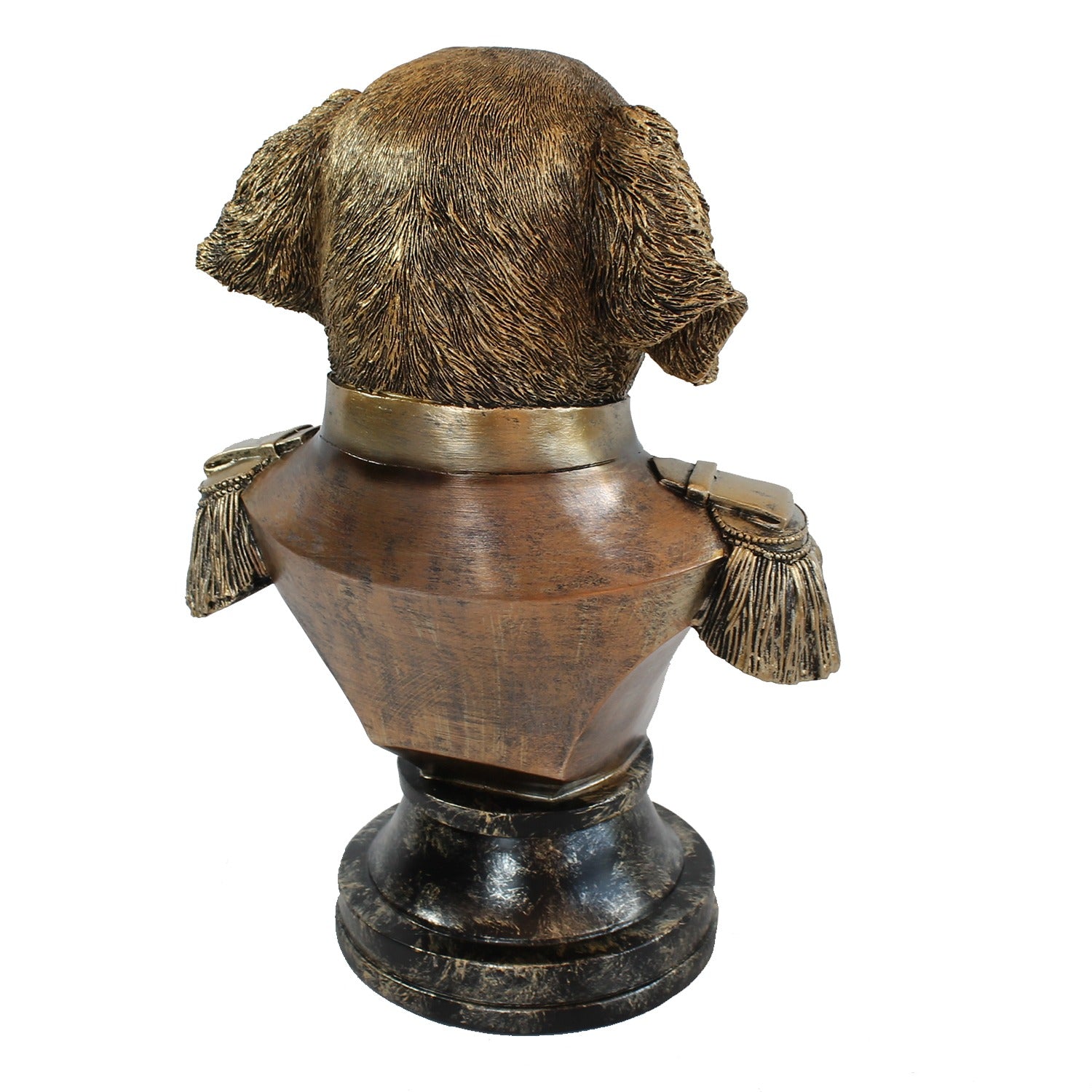 Hundefigur "Der General" Verrückte Hunde Deko handbemalt Hunde Büste Hunde Skulptur
