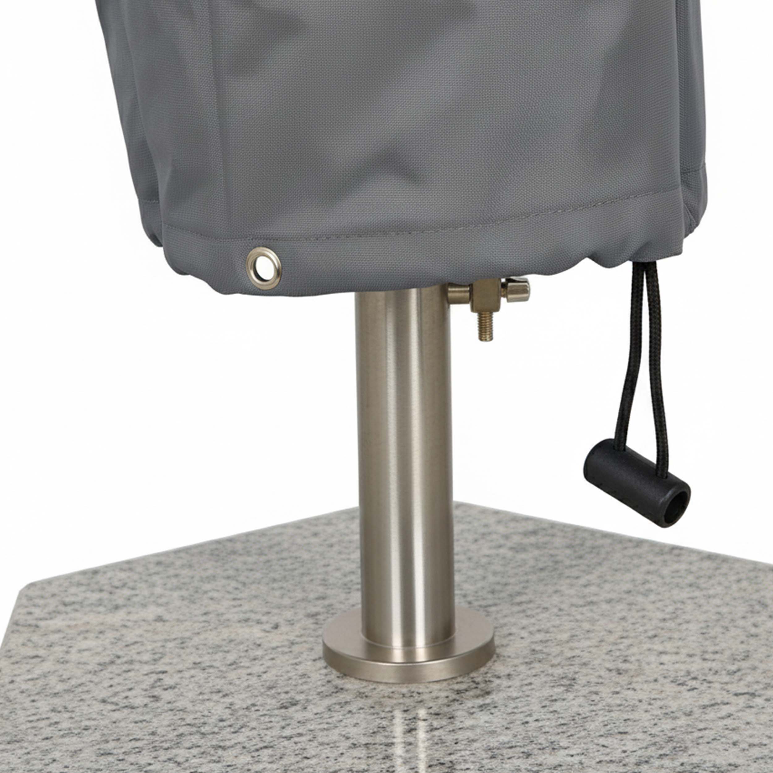 Ampelschirm Schutzhülle Rügen NaturLine 265 × 40/70/50 cm – wetterfeste Sonnenschirm Hülle mit Aufziehstab & Tunnelzugsystem für 2–4 m Schirme