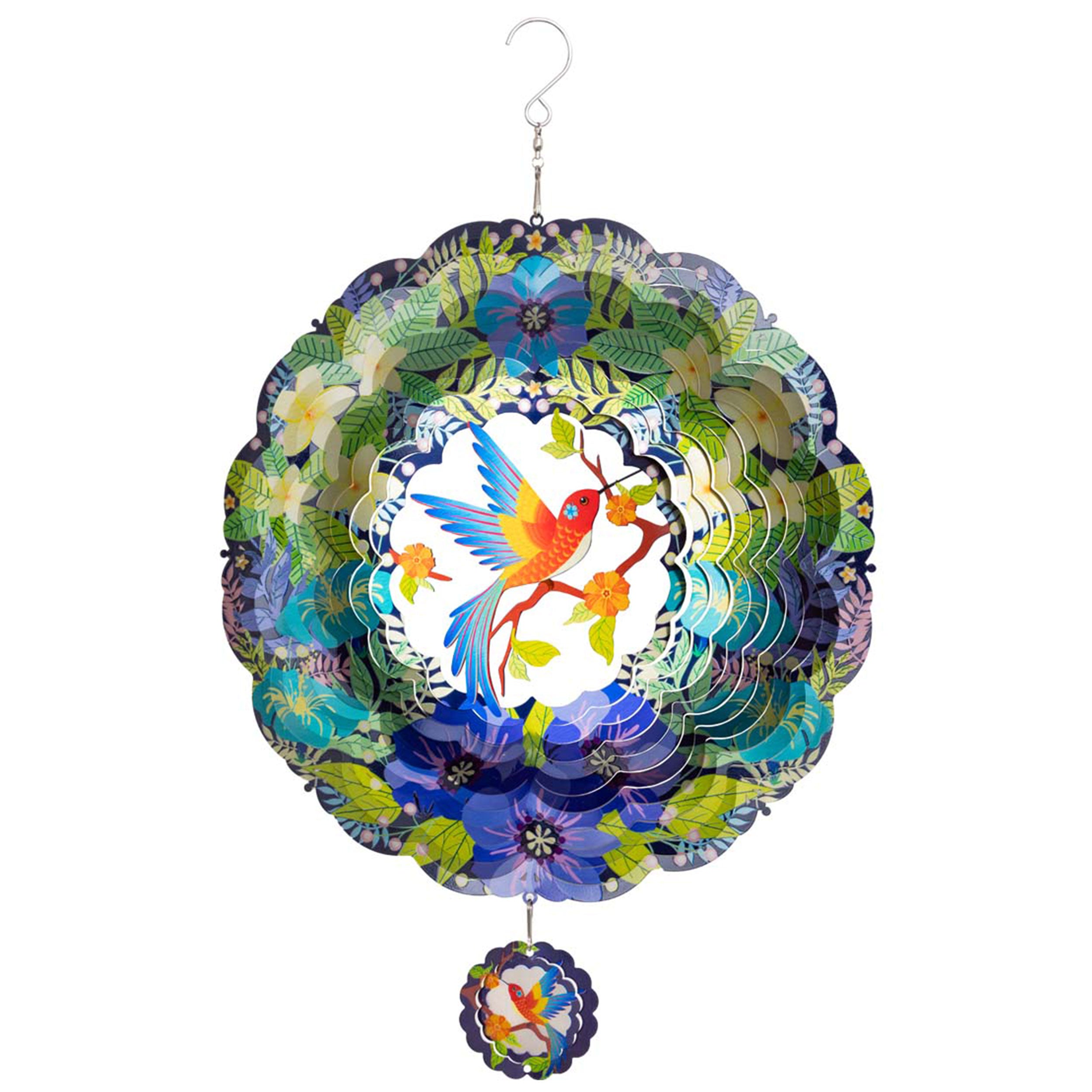 Kinetic Art 3D Tropical Bird Metall Windspiel hängend außergewöhnliche Windspiele Edelstahl