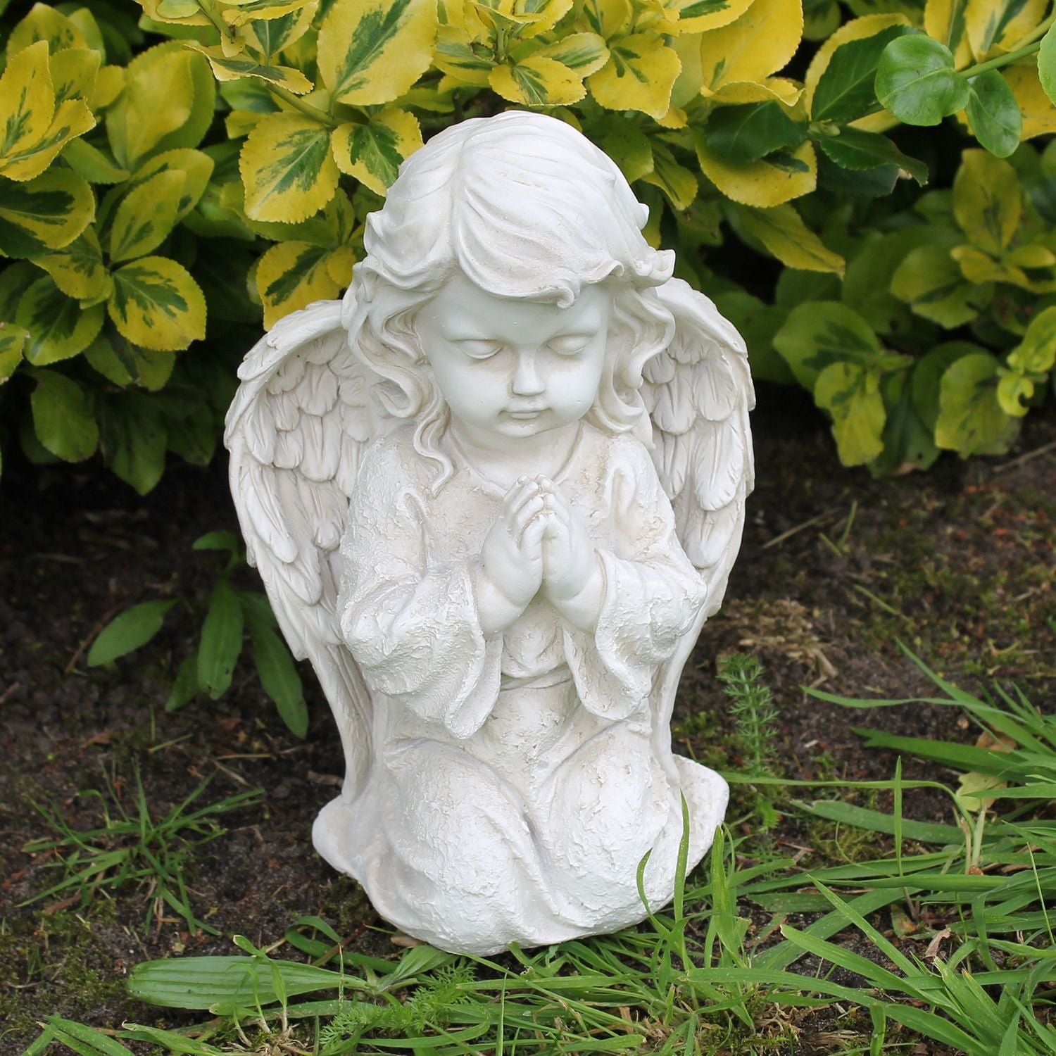 Engel Figur Engelmädchen betend 23 cm Grabengel wetterfest Dekofigur Engel