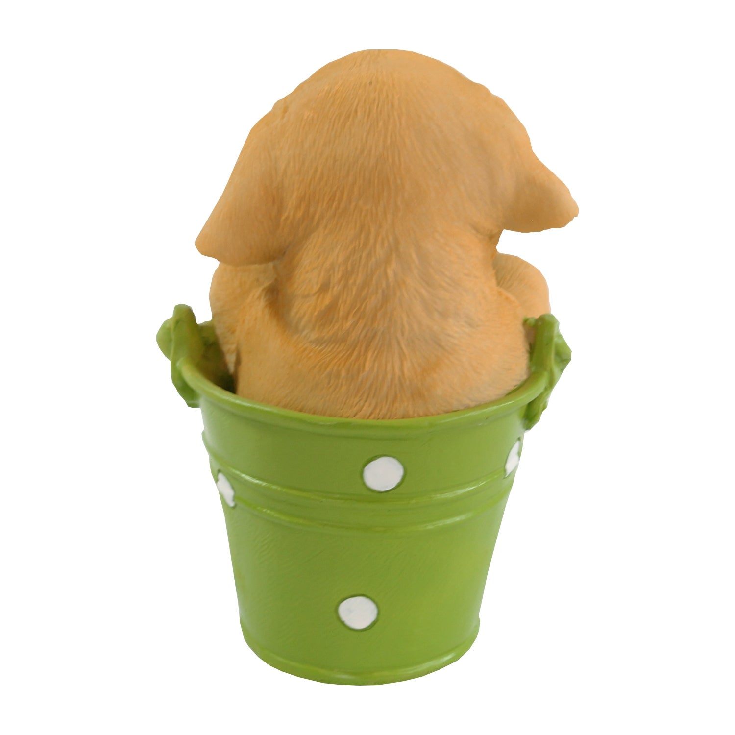 Hundefigur Hund Gartenfigur Labrador Figur im Blumentopf lustige Gartenfiguren