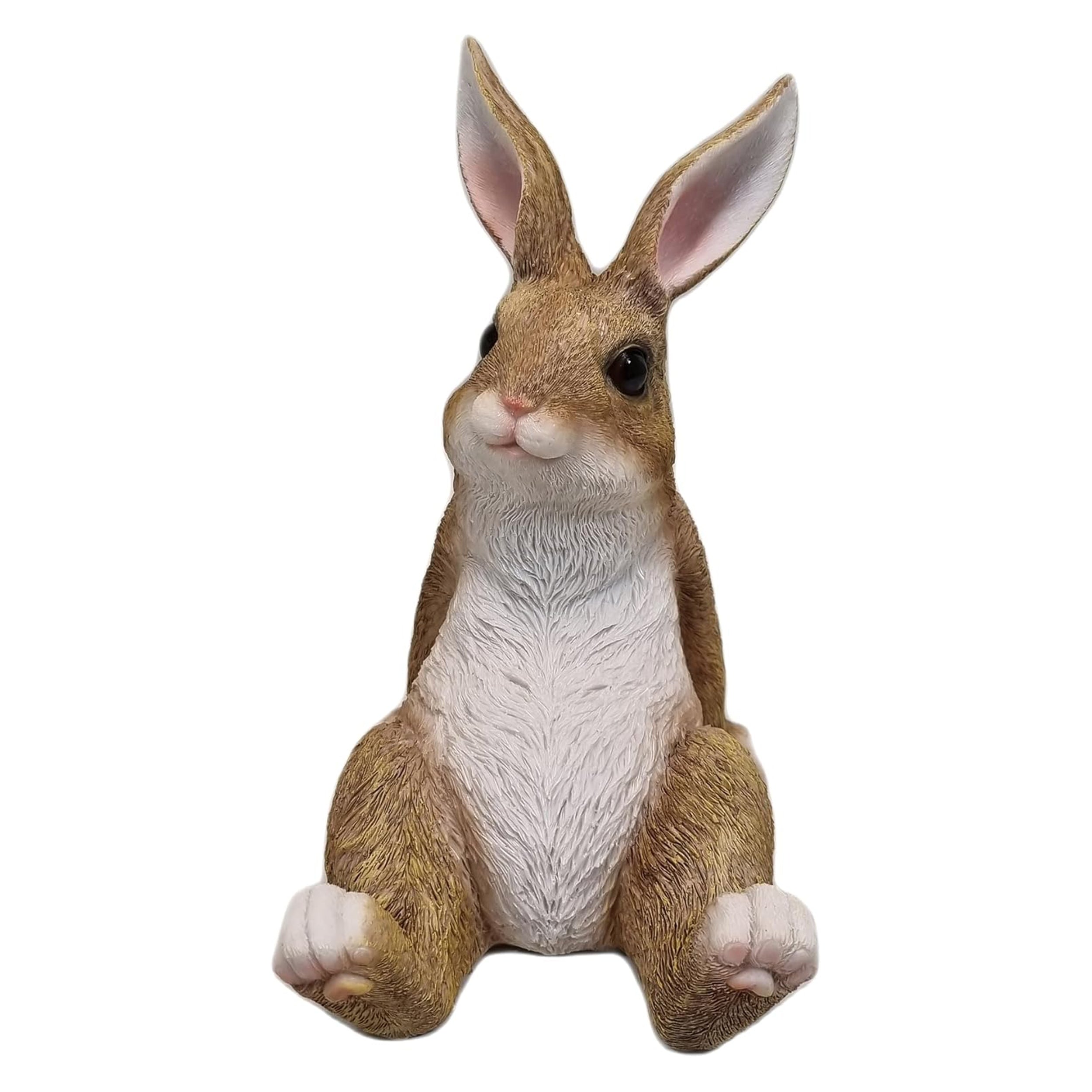 Dekofigur Hase Lars sitzend – Lustige Tierfigur für Garten & Heim