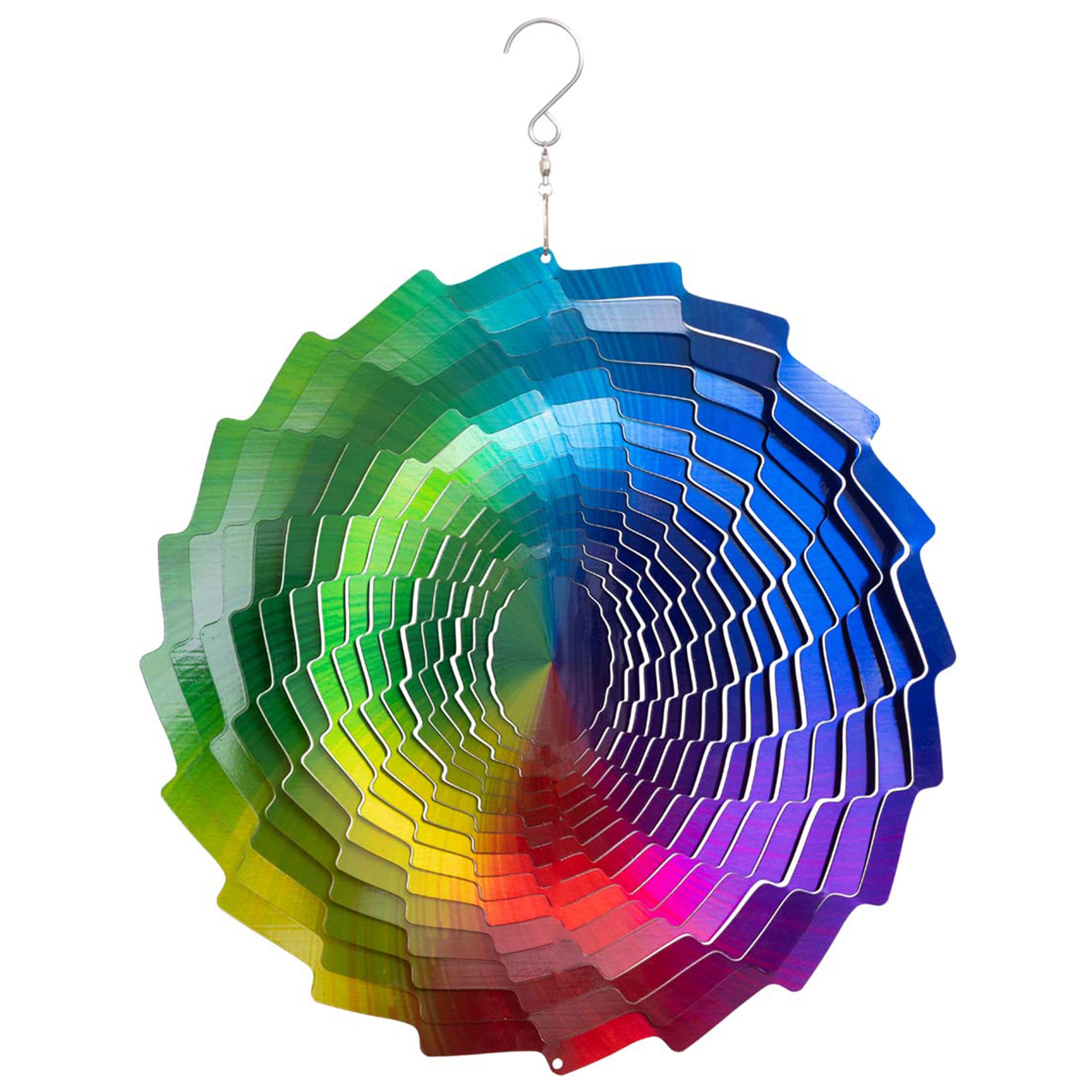 Kinetic Art 3D Rainbow Fountain Metall Windspiel hängend außergewöhnliche Windspiele Edelstahl