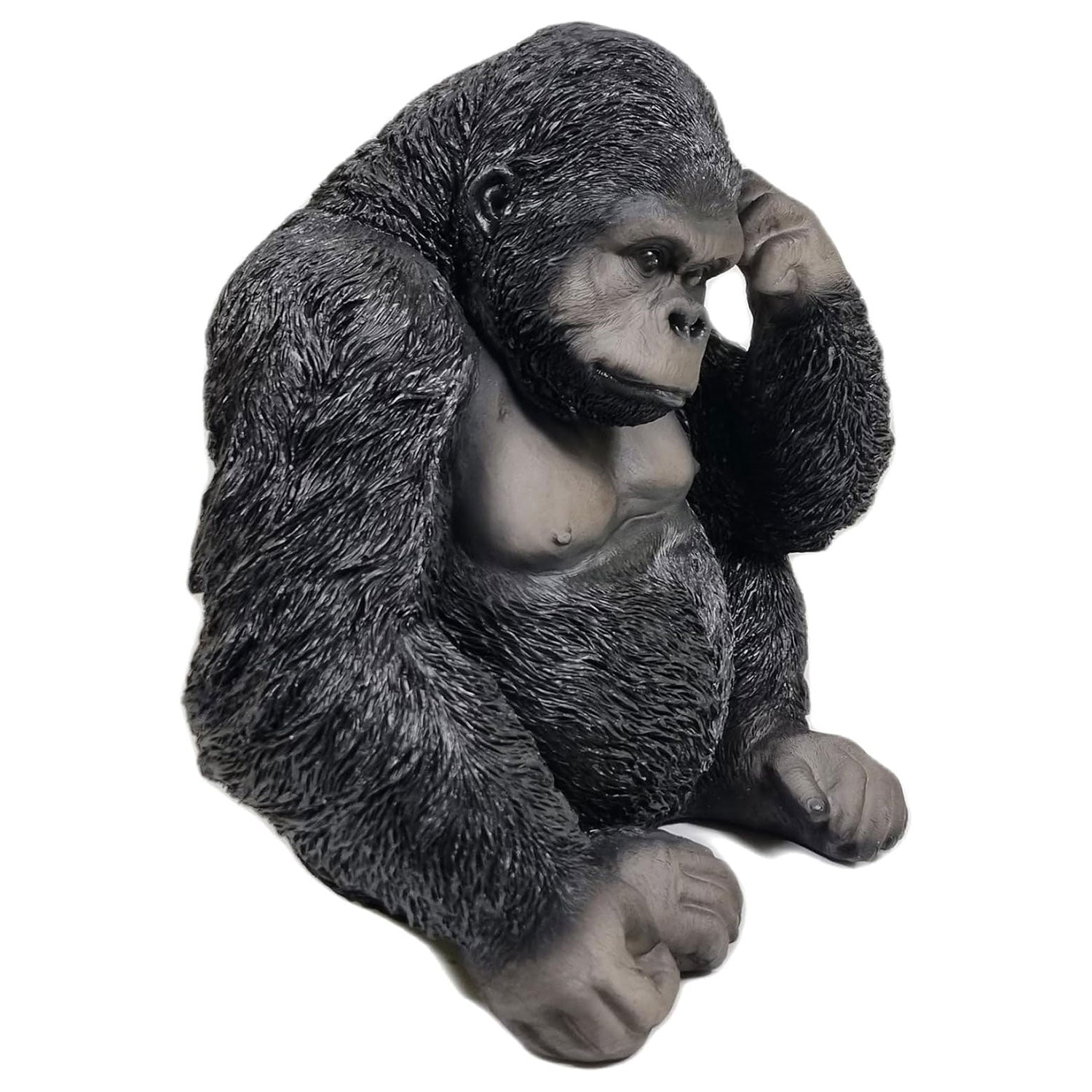 Dekofigur Gorilla Enrico nachdenklich Gartenfigur Tierfigur Affenfigur