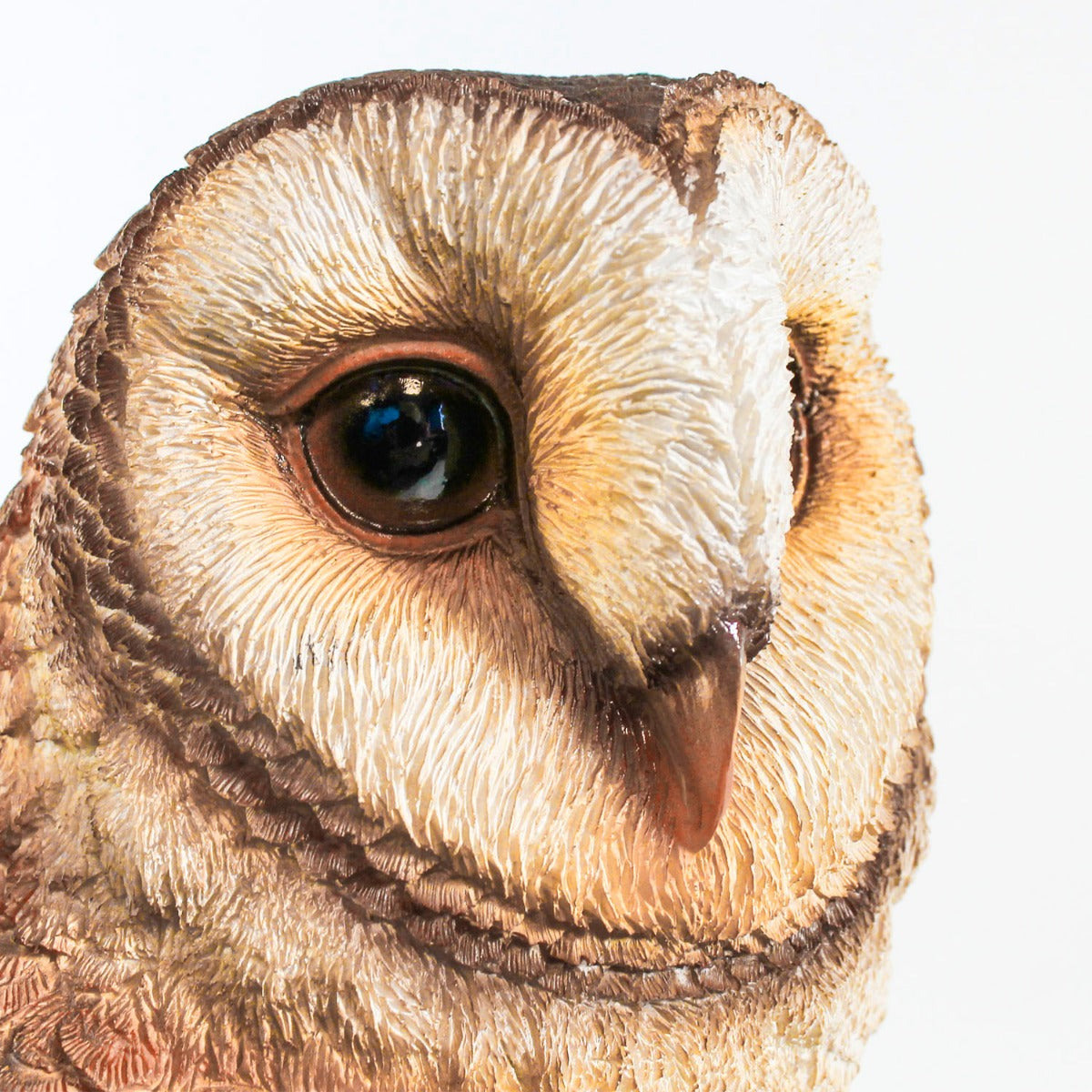 Eulen Eulenfigur Uhu auf Baumstamm Tierfigur Gartenfigur Dekofigur