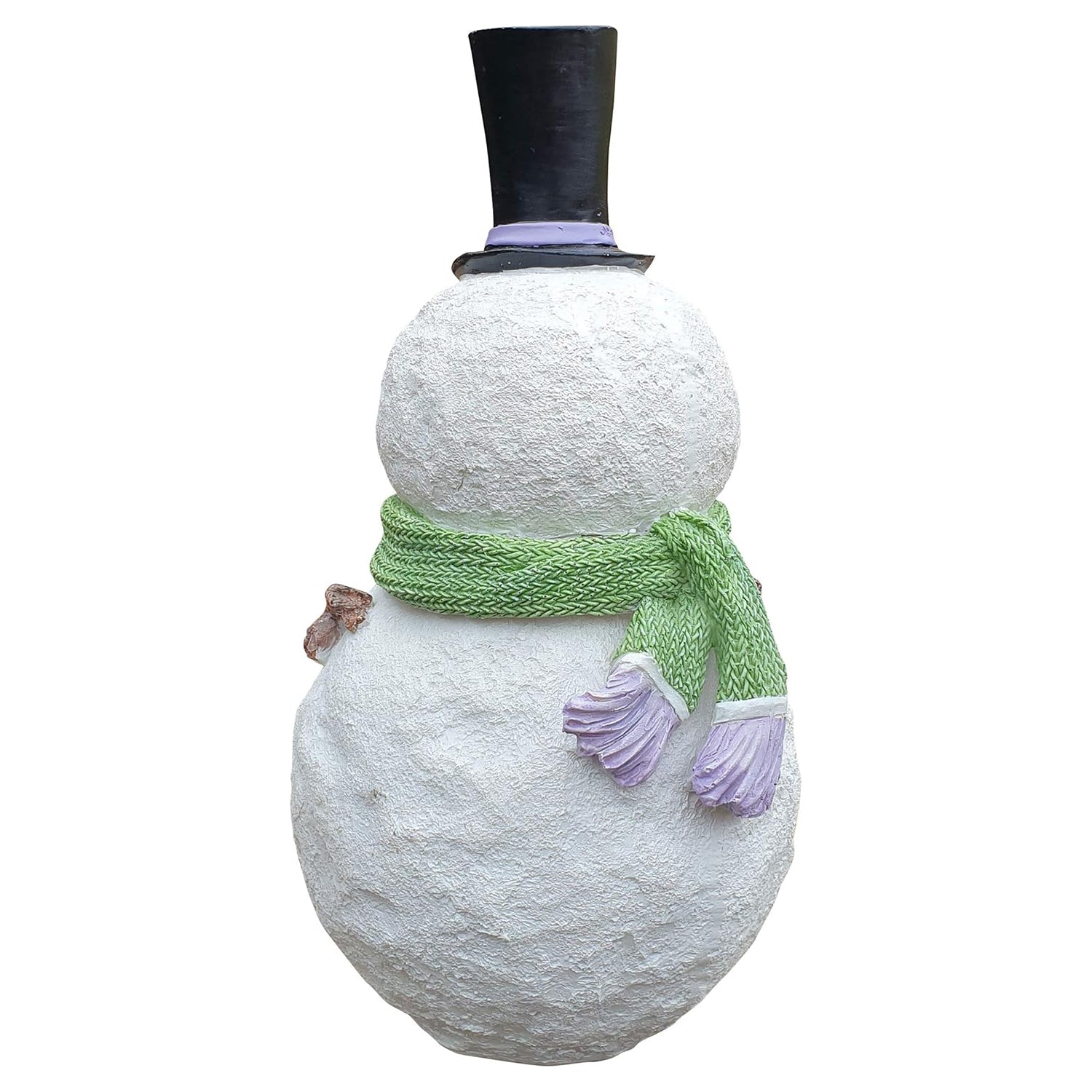 Schneemann mit Winterkind Weihnachtsfigur Weihnachtsdekoration Dekofigur