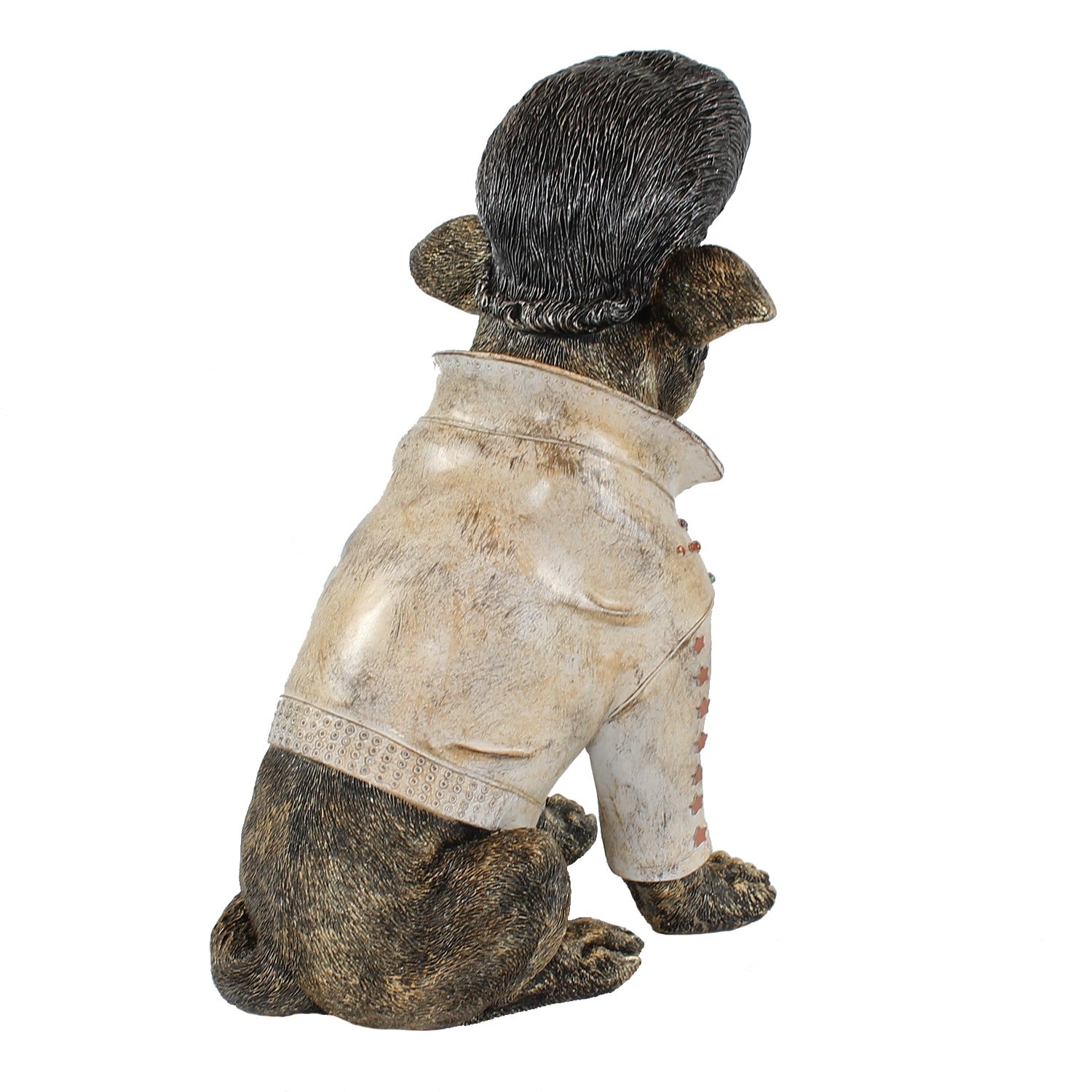 Hundefigur "Rock'n'Roll" Verrückte Hunde Deko handbemalt Hunde Skulptur im 50er Jahre Stil