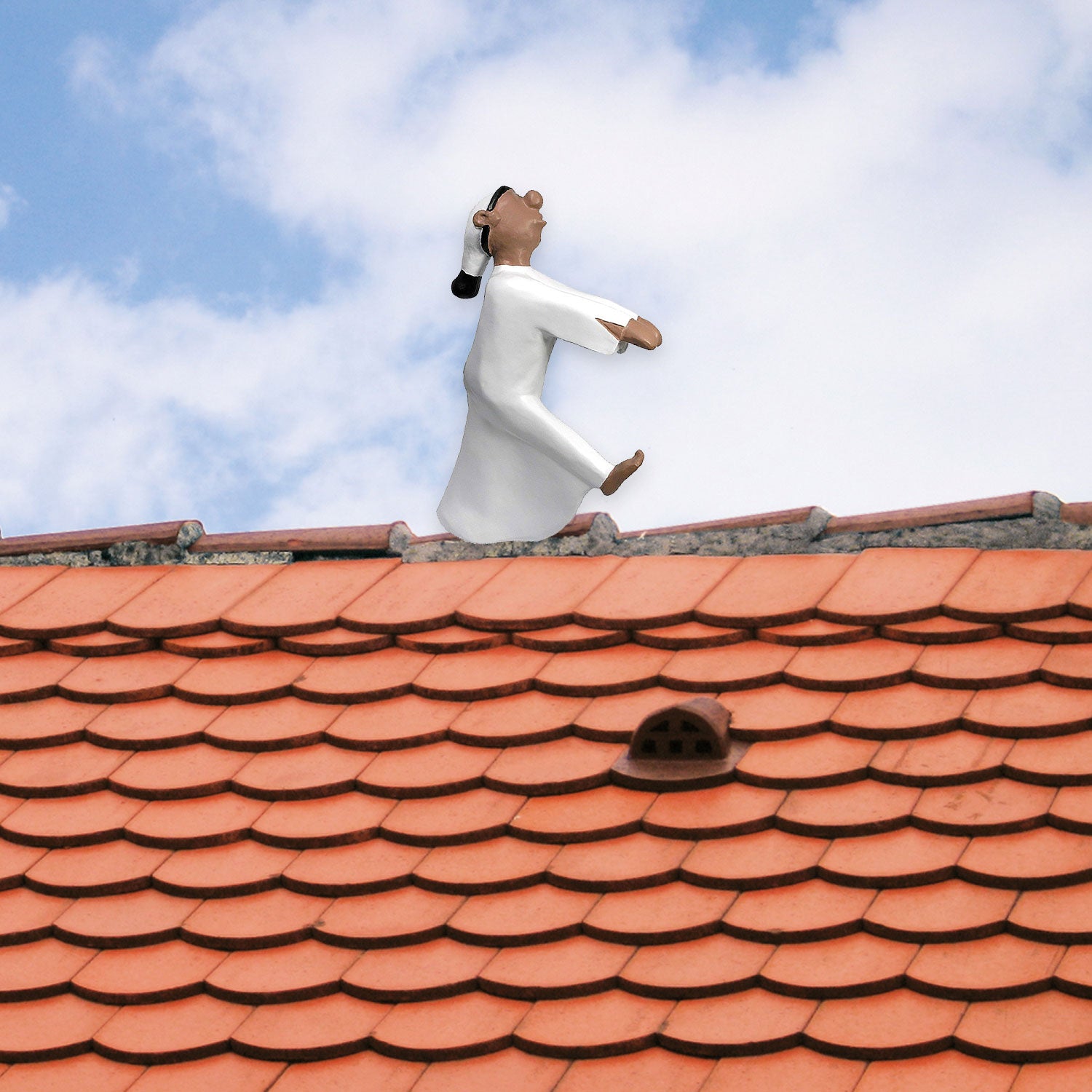 Firstfigur Schlafwandler Figur Hubert Firstschmuck Dachschmuck 52 cm Dachfigur Schlafwandler