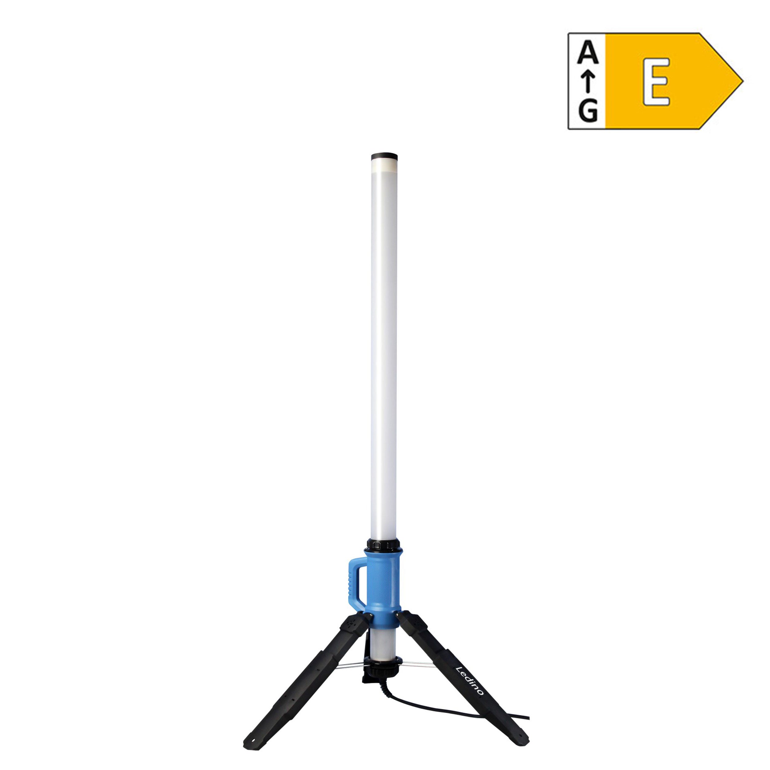 Ledino LED Strahlersäule Rath 130 – 120 W 14400 lm 360° IP69K Baustellenleuchte