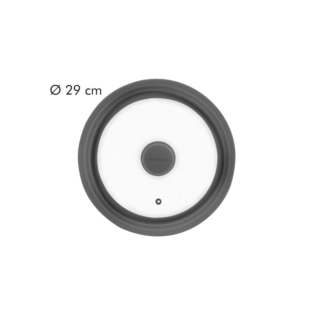 Deckel UNICOVER grau 24/26/28 cm von Tescoma – Universal-Topfdeckel groß