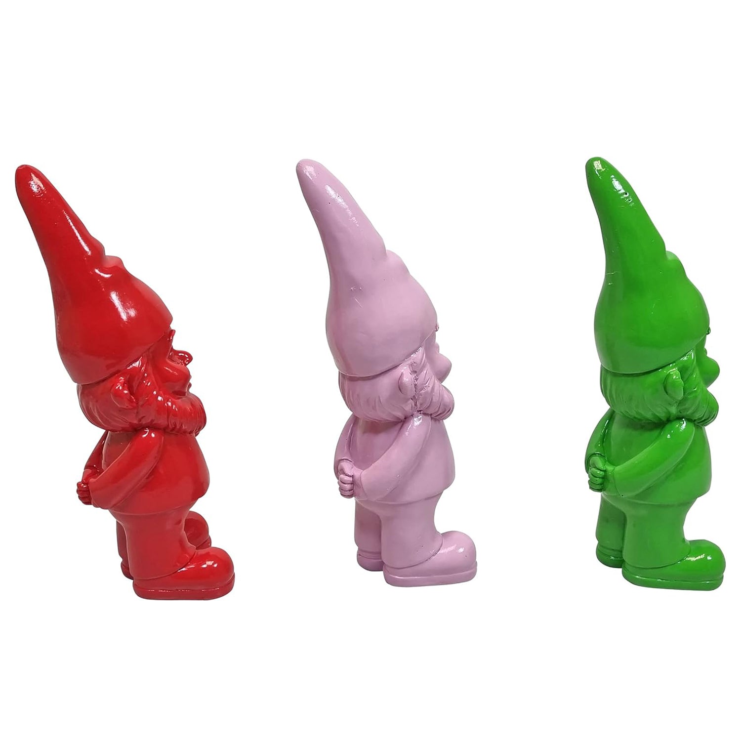 Gartenzwerg bunt Deko Gartenzwerge 3er Set Gartenfigur Zwerg bunte Gartenfiguren