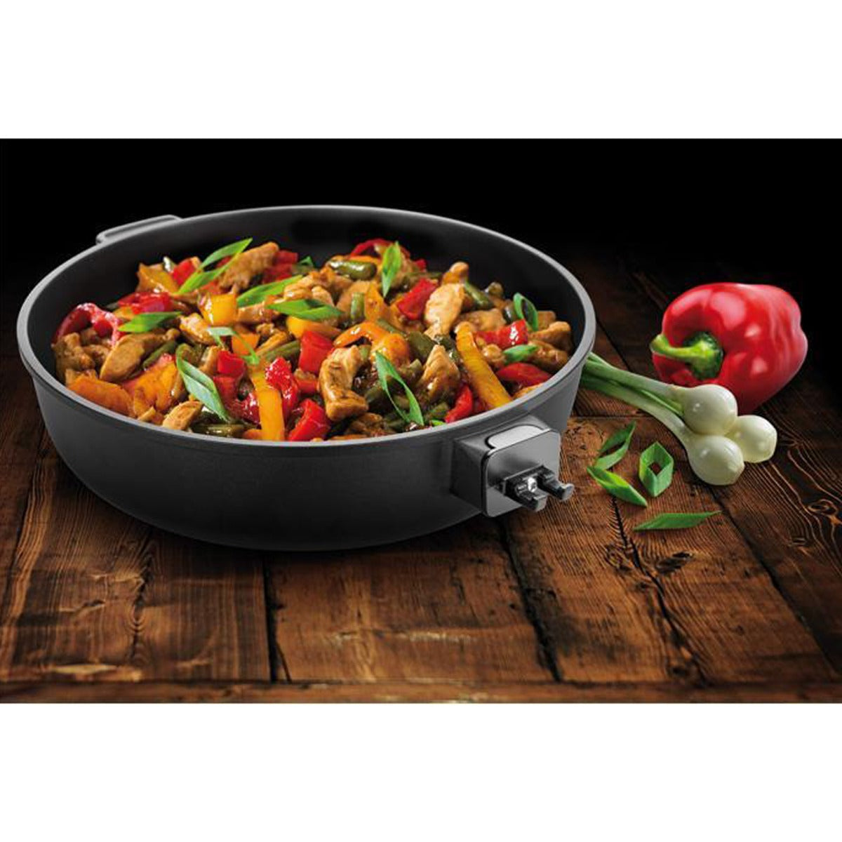 Tiefe Bratpfanne SmartClick 28 cm von Tescoma – Induktionspfanne mit Antihaftbeschichtung