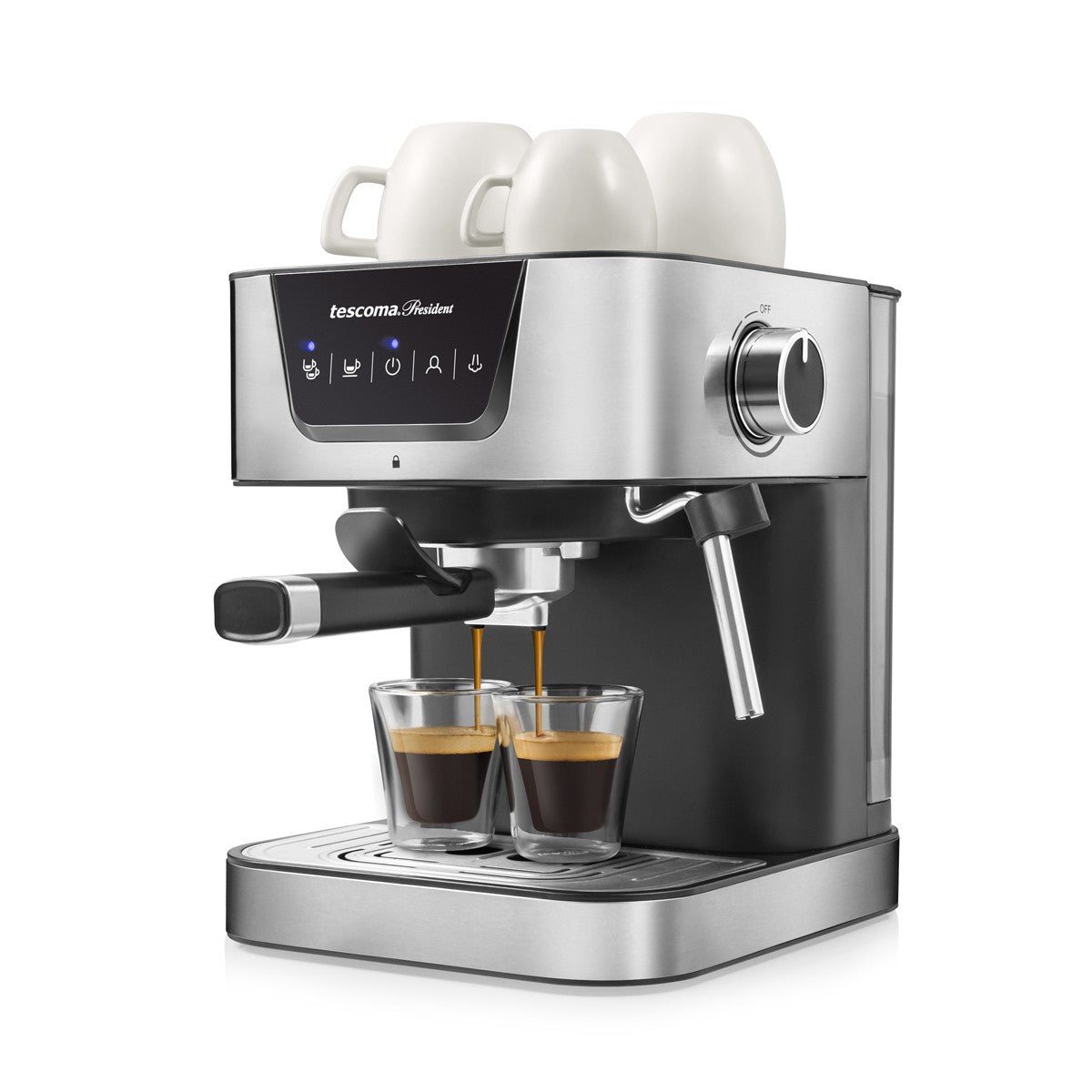 Espressomaschine PRESIDENT von Tescoma – Kaffeemaschine für Espresso und Kaffee
