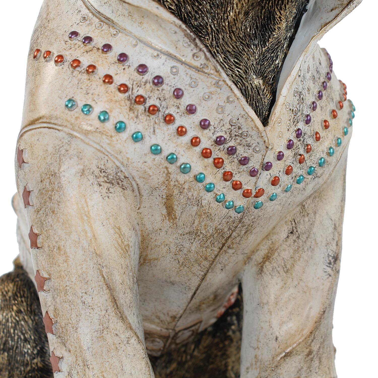 Hundefigur "Rock'n'Roll" Verrückte Hunde Deko handbemalt Hunde Skulptur im 50er Jahre Stil