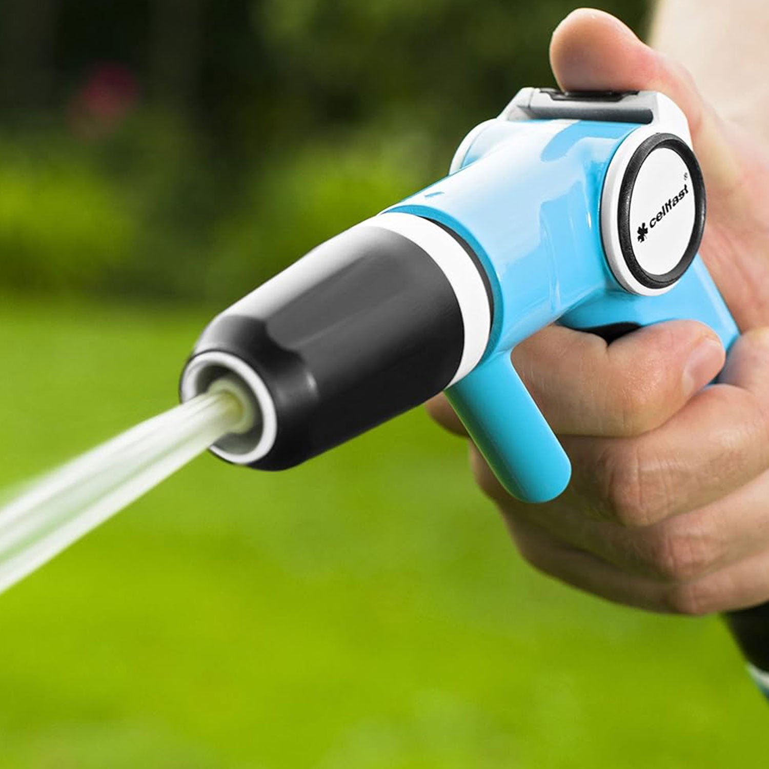 Gartenbrause SET Gartenschlauch Brause Handspritze, Wasser-Stop Schnellverbinder Cellfast 53-525 ERGO 3/4”