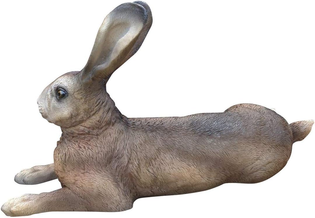 Hasenfigur Hase Figur liegend „Uwe“ Deko Osterhase Gartendeko wetterfest Indoor Outdoor Hase Statue Deko Hase Osterdeko Hase