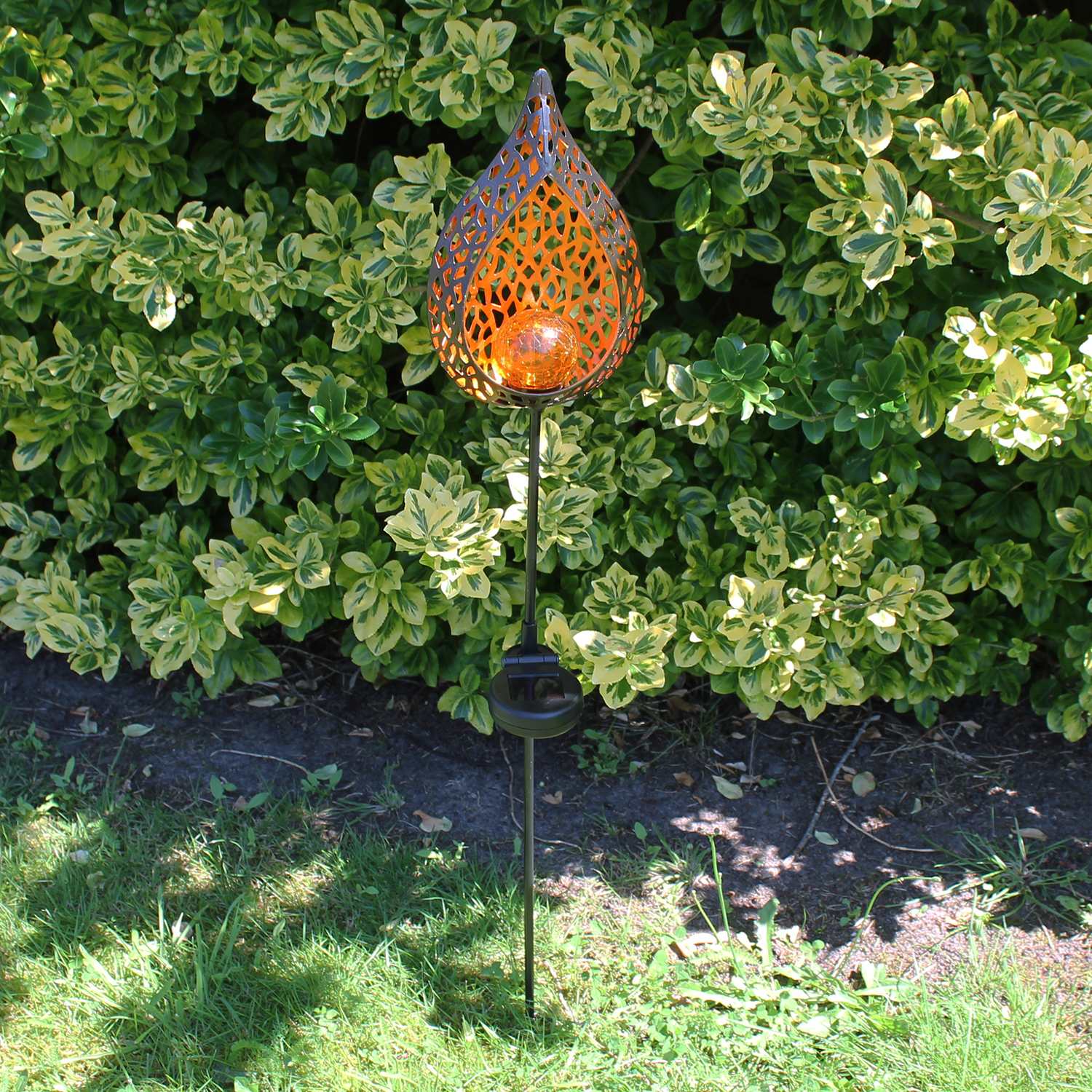 LED Solar Gartenleuchte "Tropfen" 8 Stück Promotionset – Wetterfest, Solarbetrieben, Solarleuchte Garten